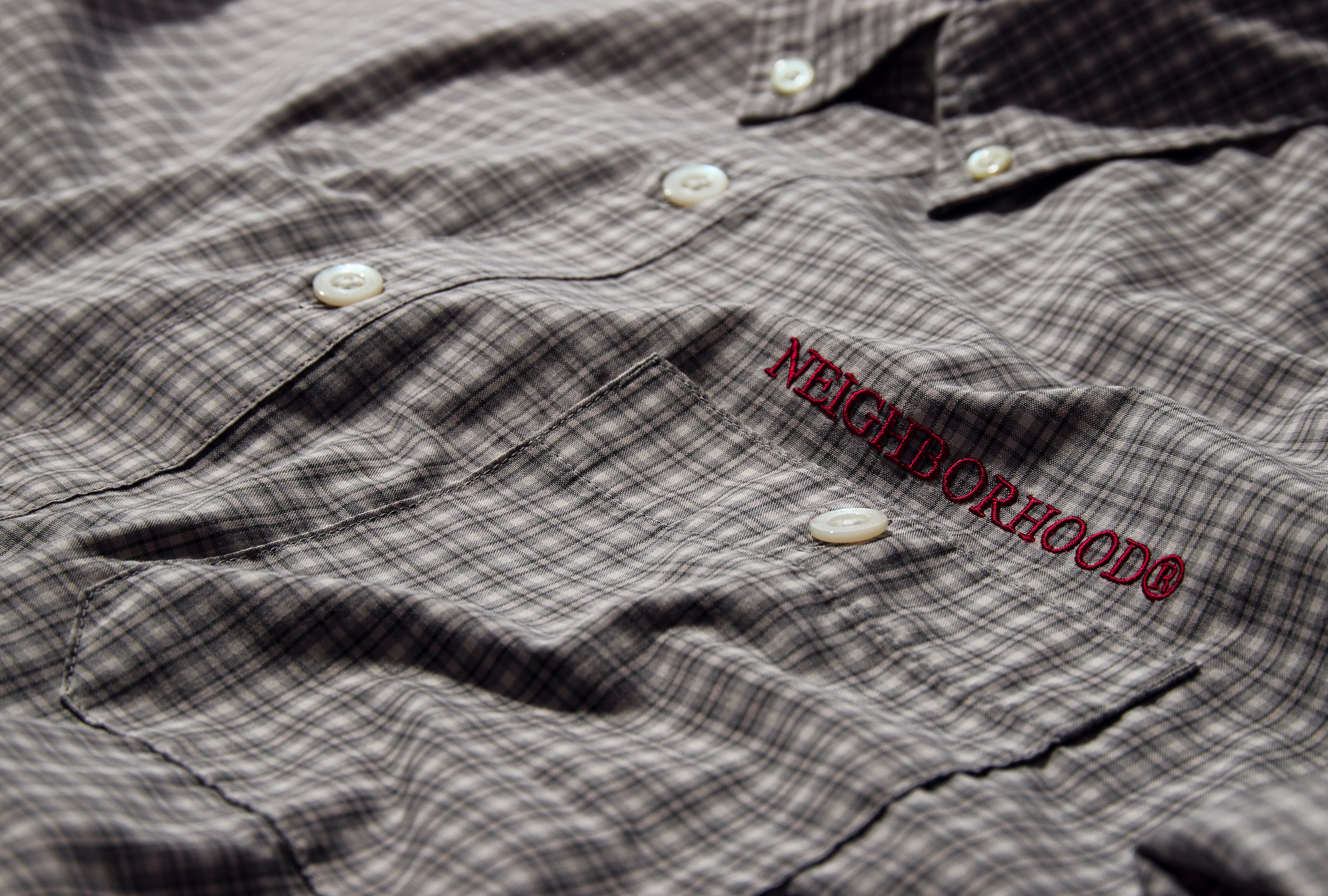 PLAID PATTERN BD SHIRT LS 251BENH-SHM04 Grey