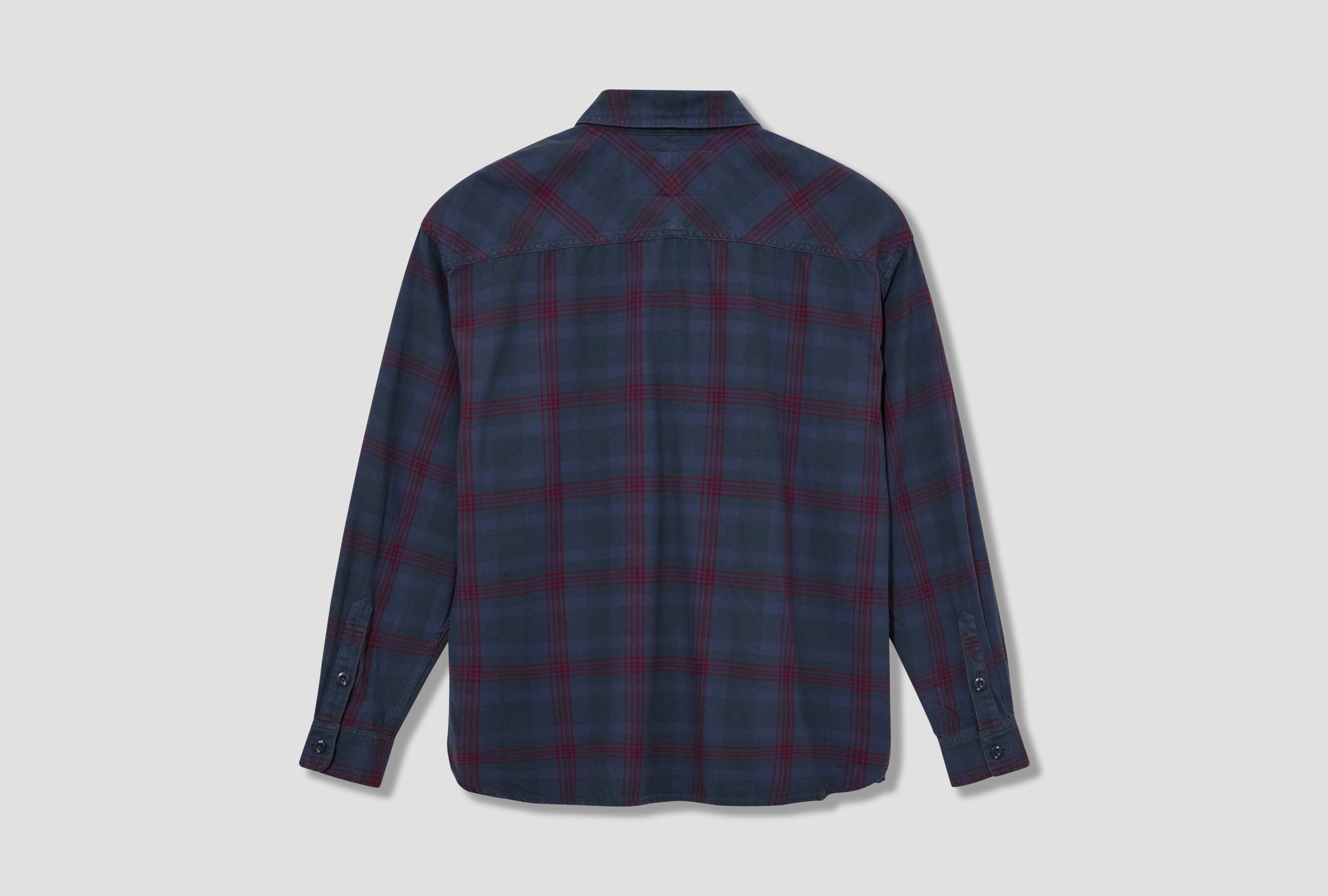SAVAGE TARTAN CHECK SHIRT LS 251AQNH-SHM01 Navy