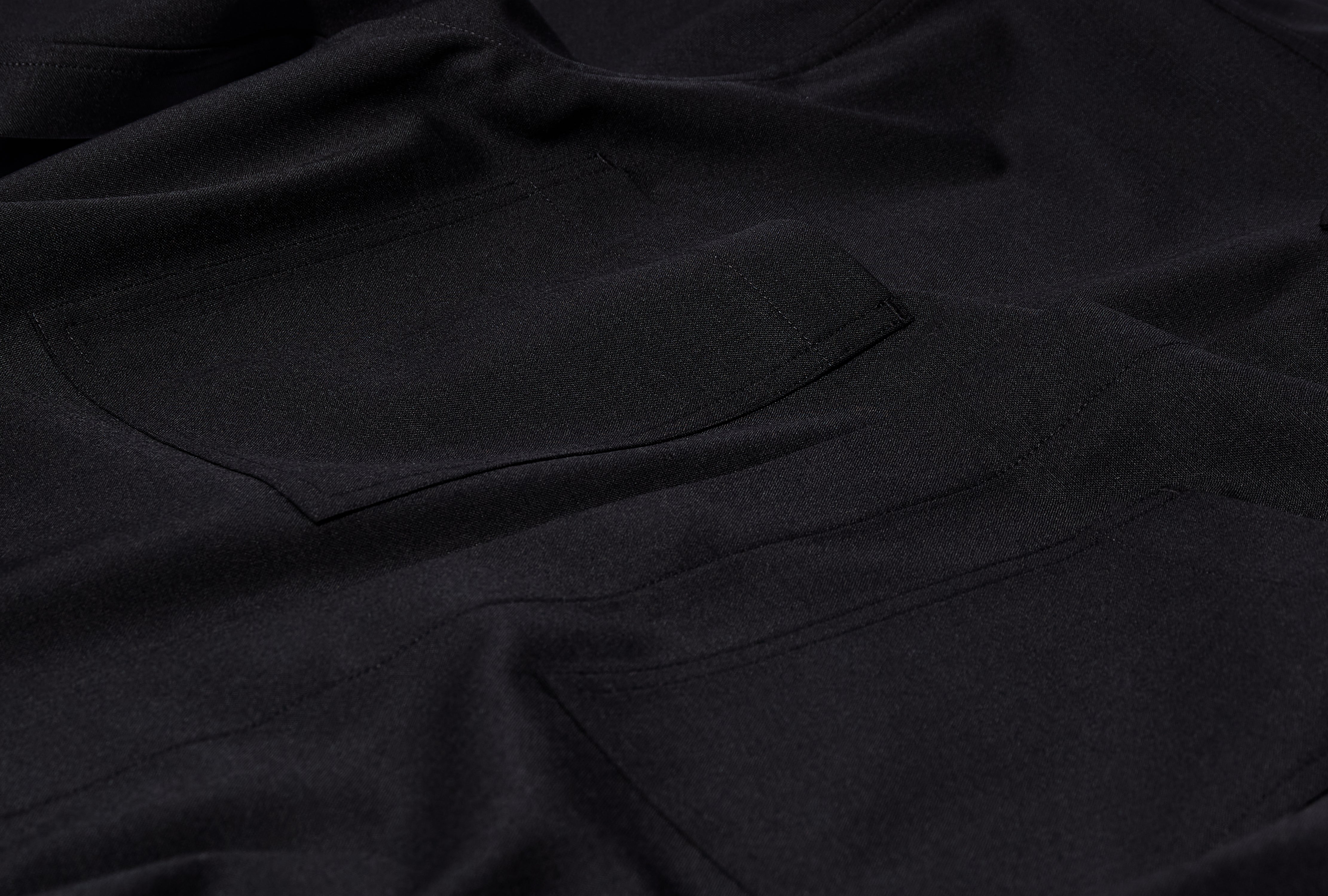 OUTERSHIRT - PAPERL WOOL / BLACK RU02E1235 ZL