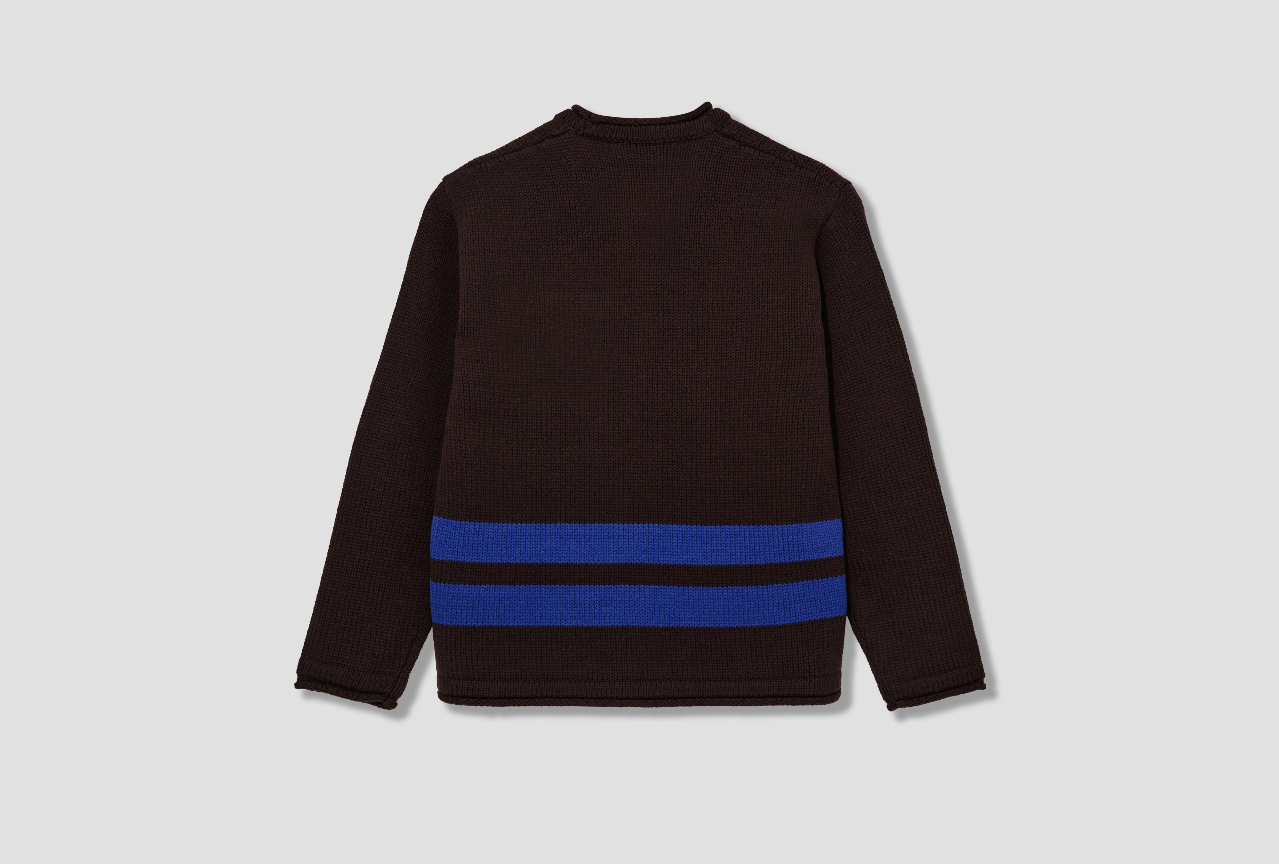 PURE WOOL WITH CONTRASTING DETAILS AND PRINT STONE ISLAND MARINA K2 S15 51000 29 S00XD Brown