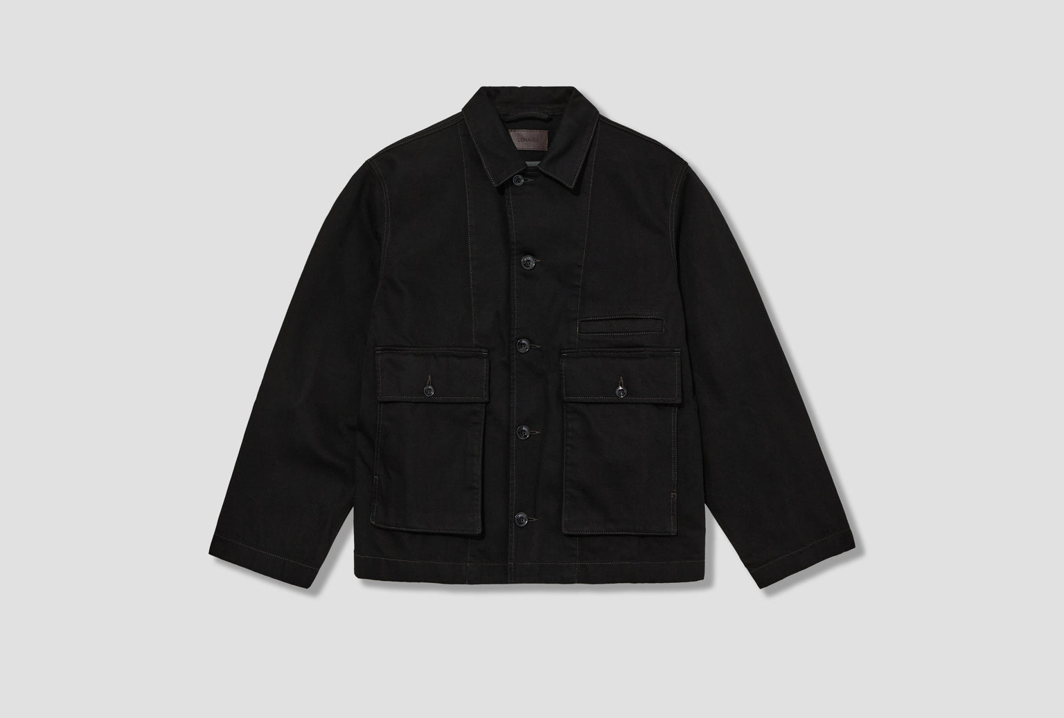 BOXY JACKET - HEAVY BLACK DENIM OW1198 LD1055 Black