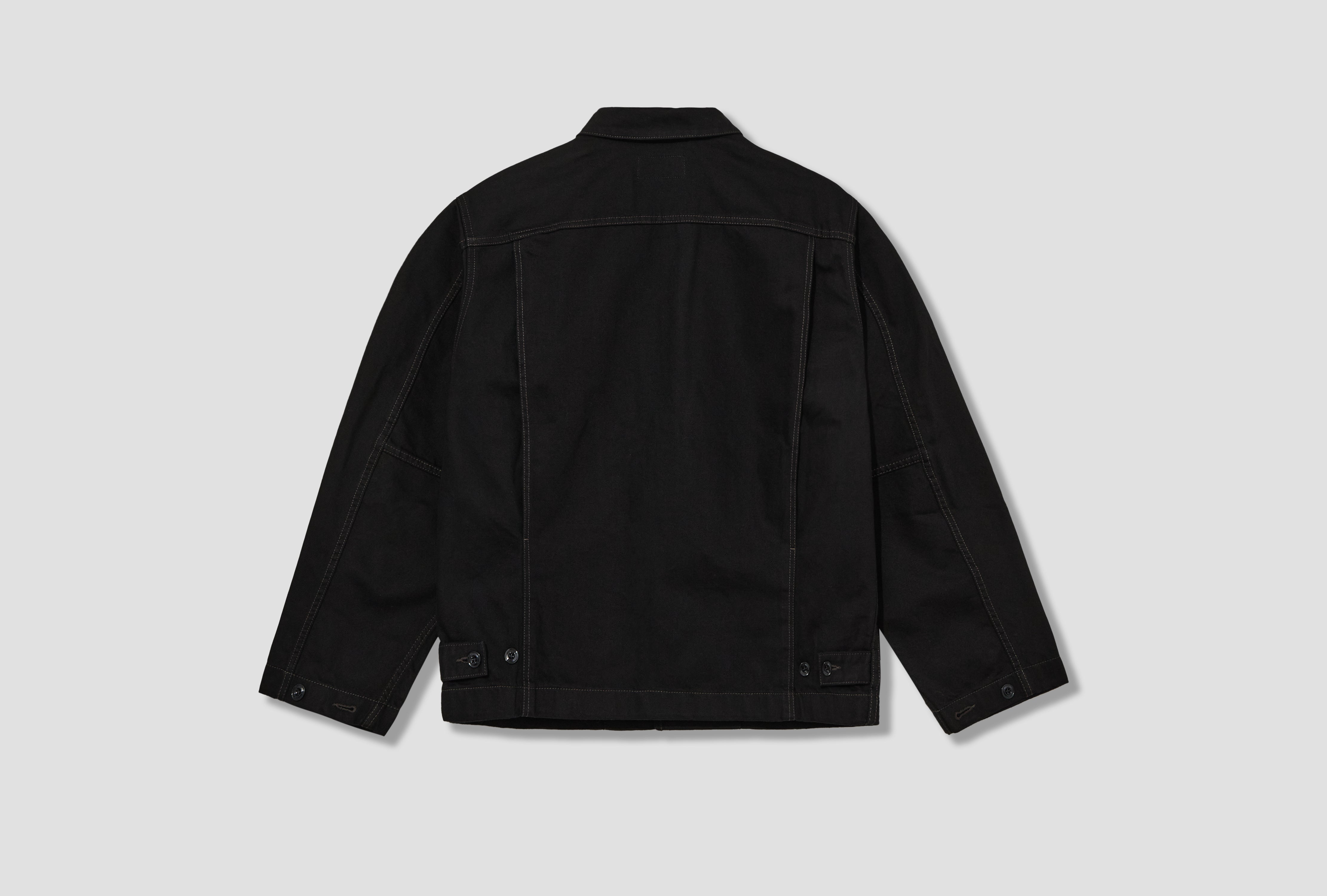 BOXY JACKET - HEAVY BLACK DENIM OW1198 LD1055 Black