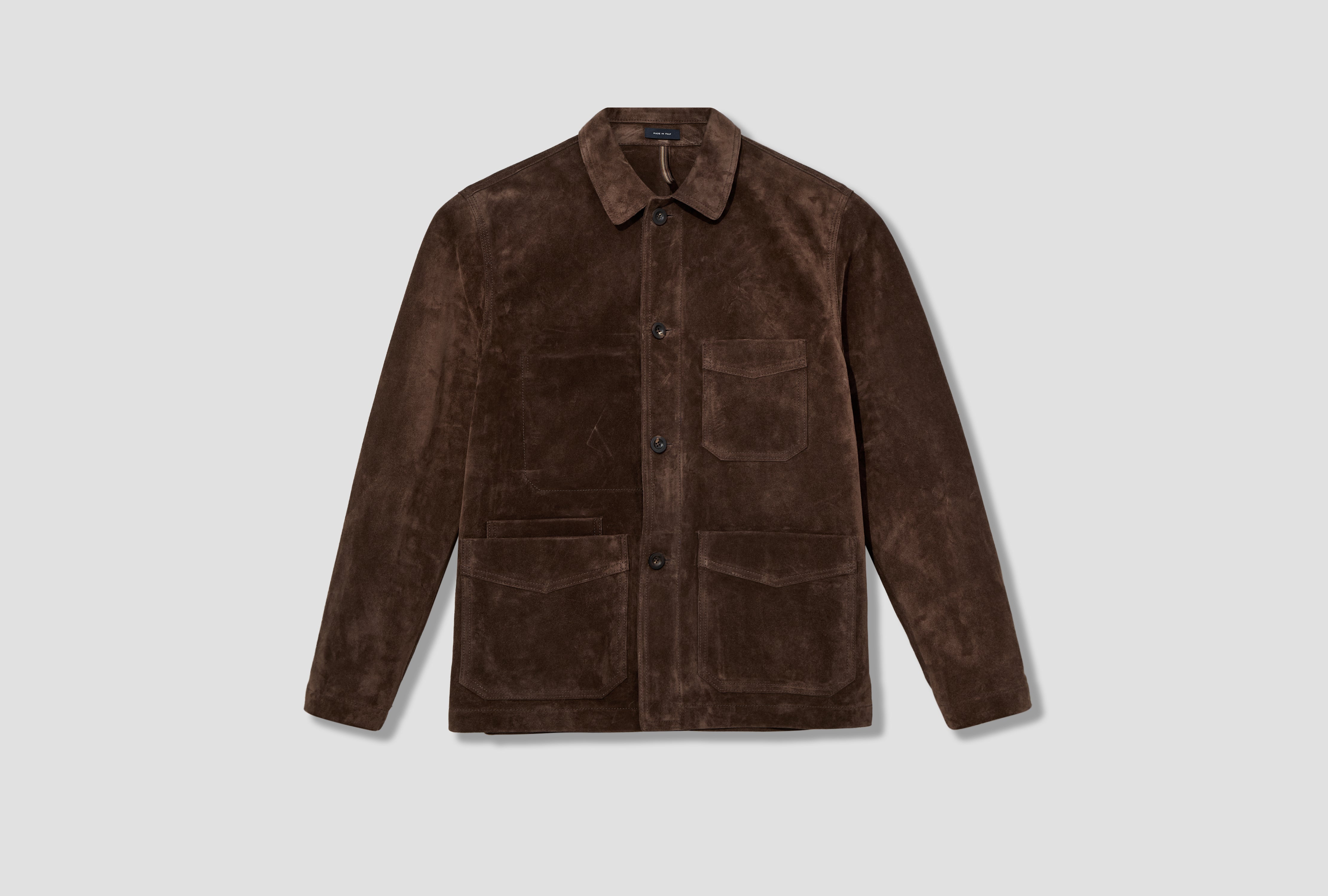 HEAVYW SUEDE 5-POCKET CHORE JACKET DR2A1B 24823-02 Brown