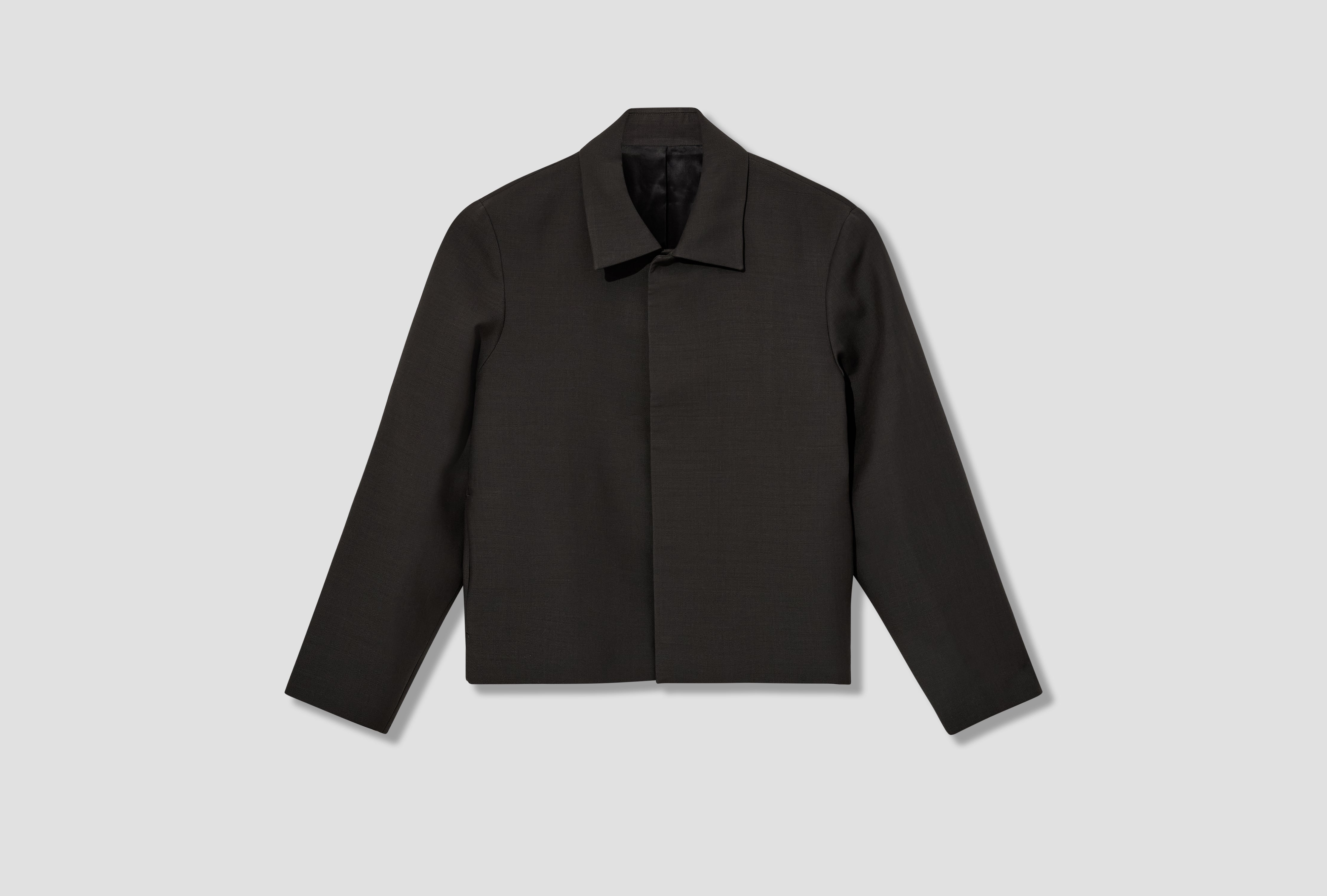 OFFICER JACKET - DOUBLE WOOL 1-53O27 Charcoal