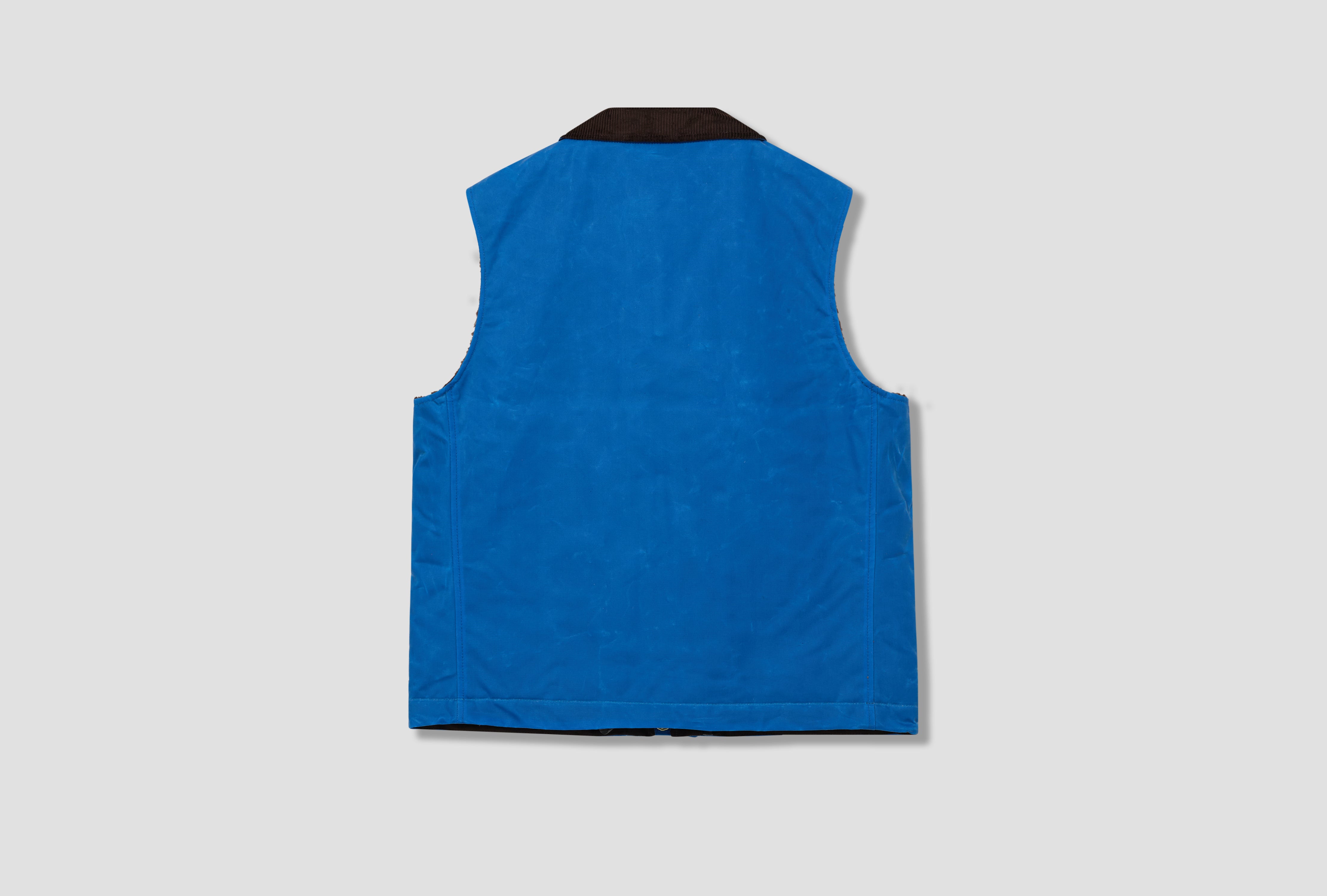 LINED ALLIGATOR VEST 7917-WX Blue