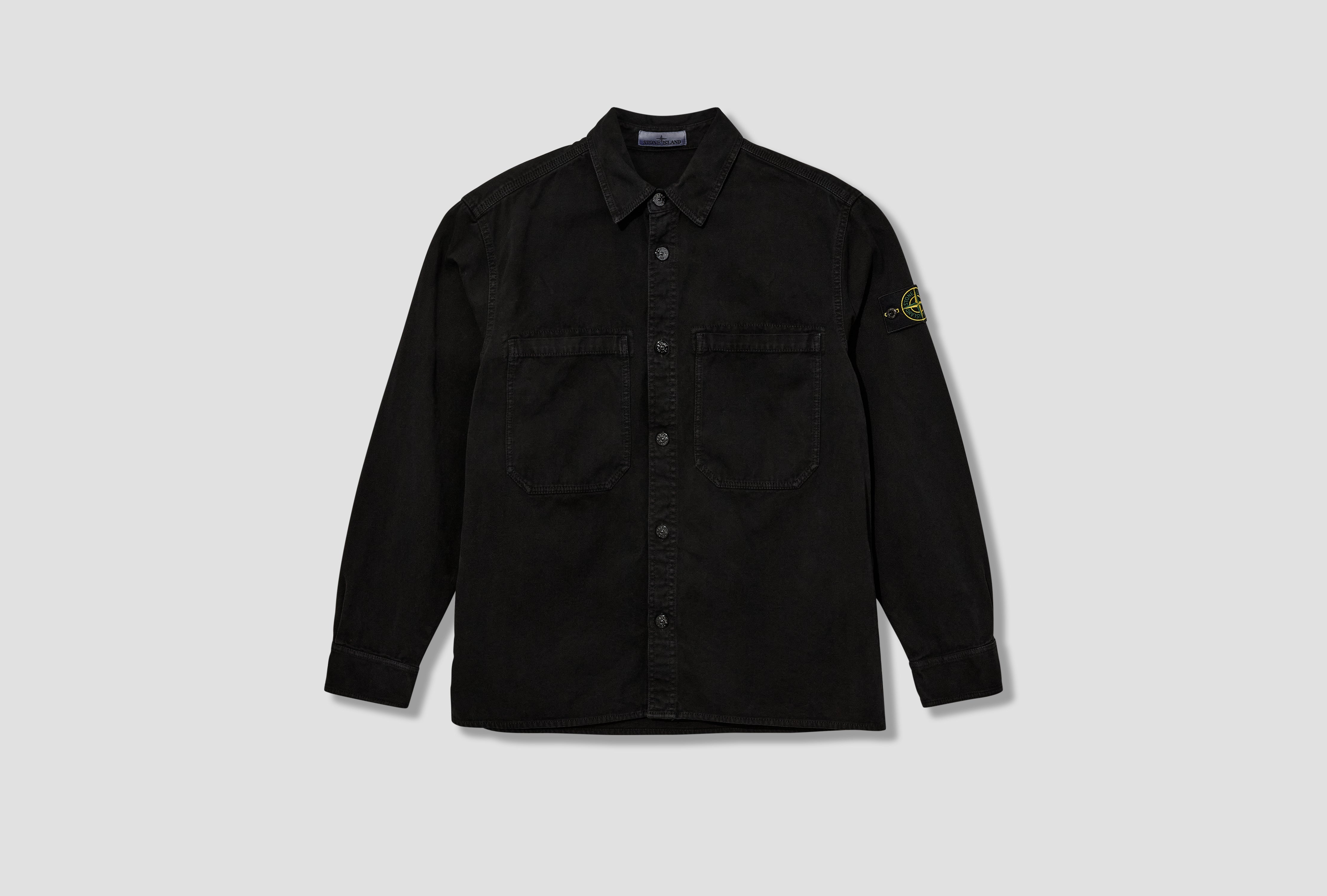 ORGANIC PANAMA COTTON 'OLD' EFFECT GARMENT DYED K2 S15 12000 25 S0184 Black