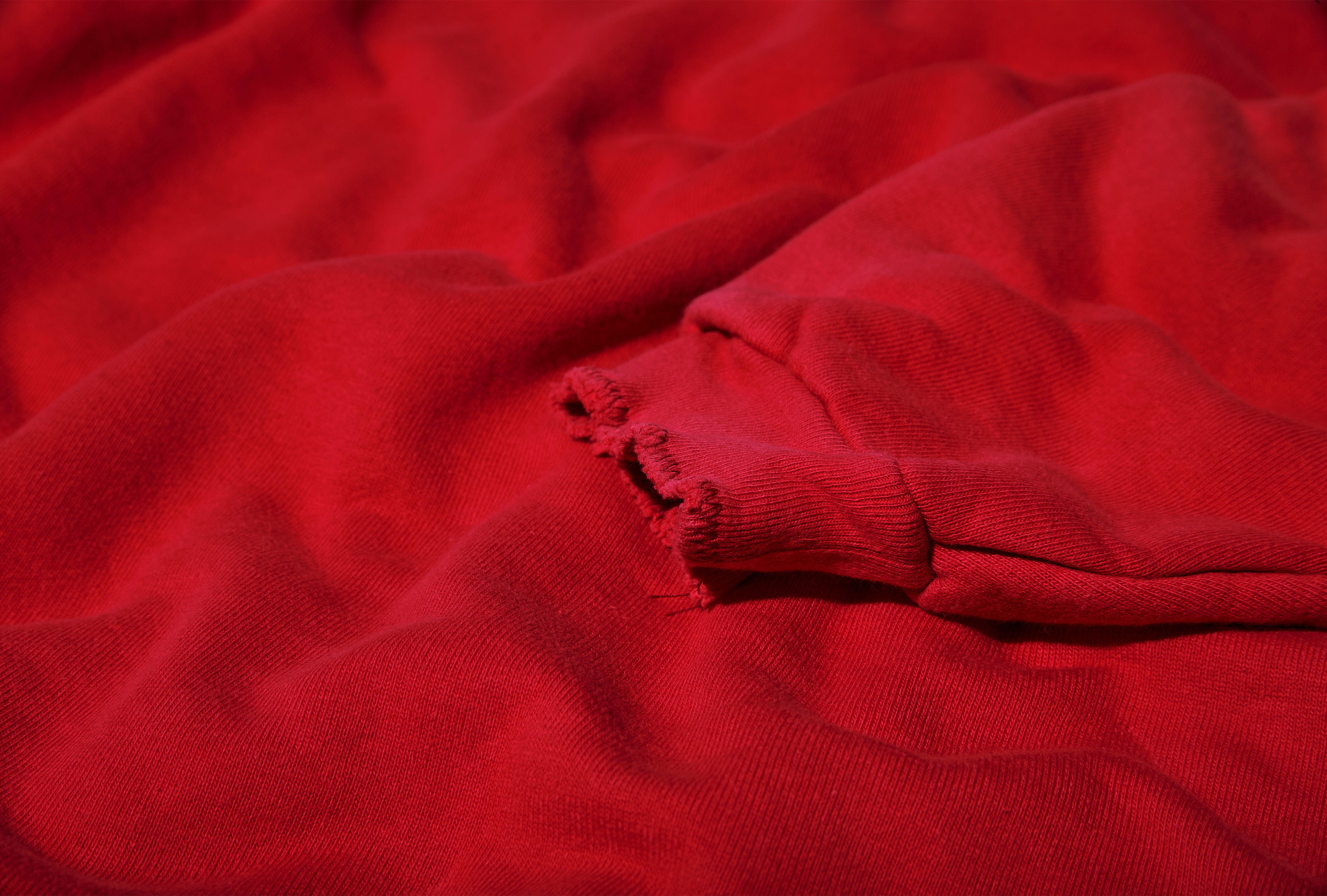VINTAGE ZIP SWEAT HOODIE 25AAP-05-12 Red