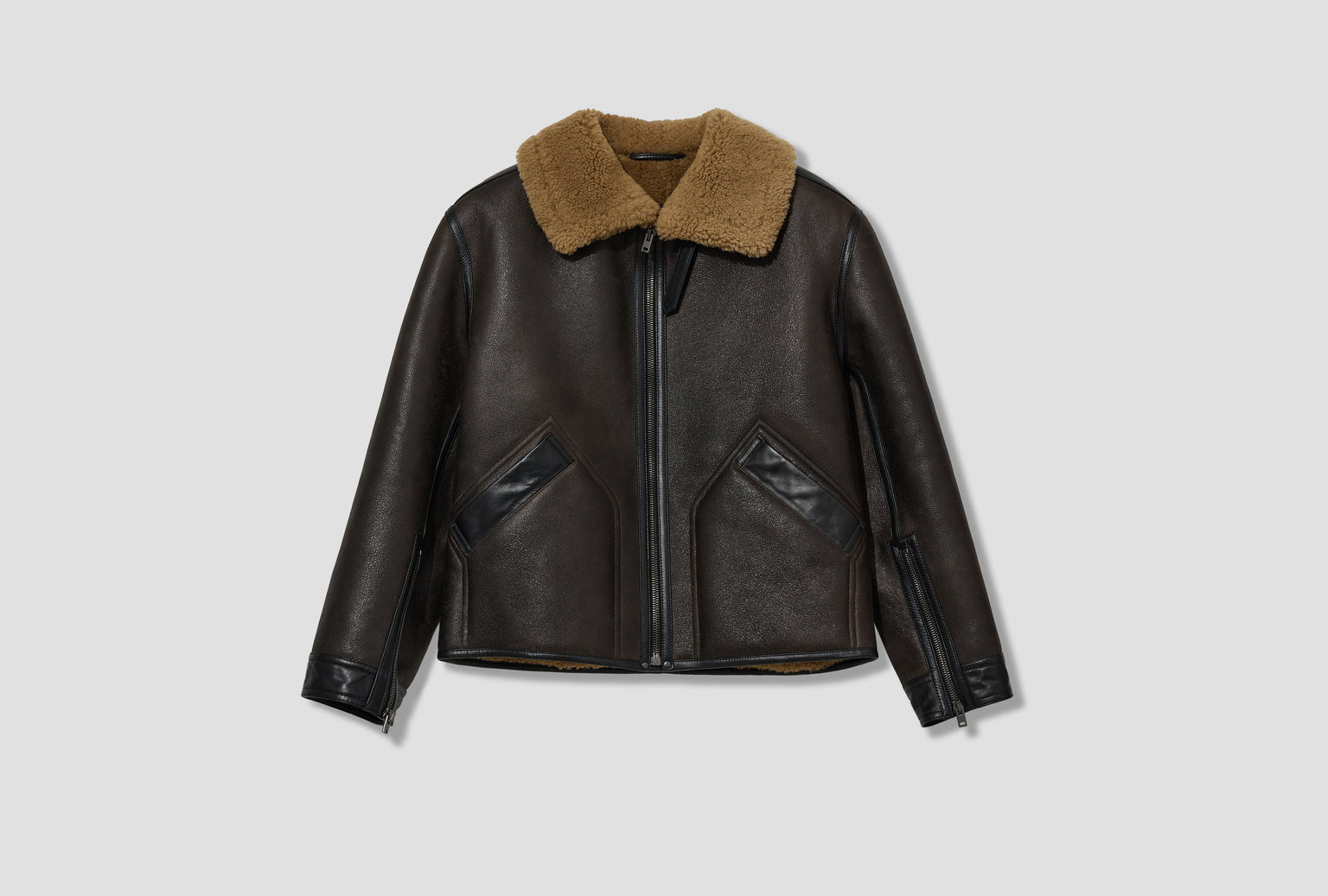 SHEARLING COAT - SHEARLING CO1140 LL0092 Brown