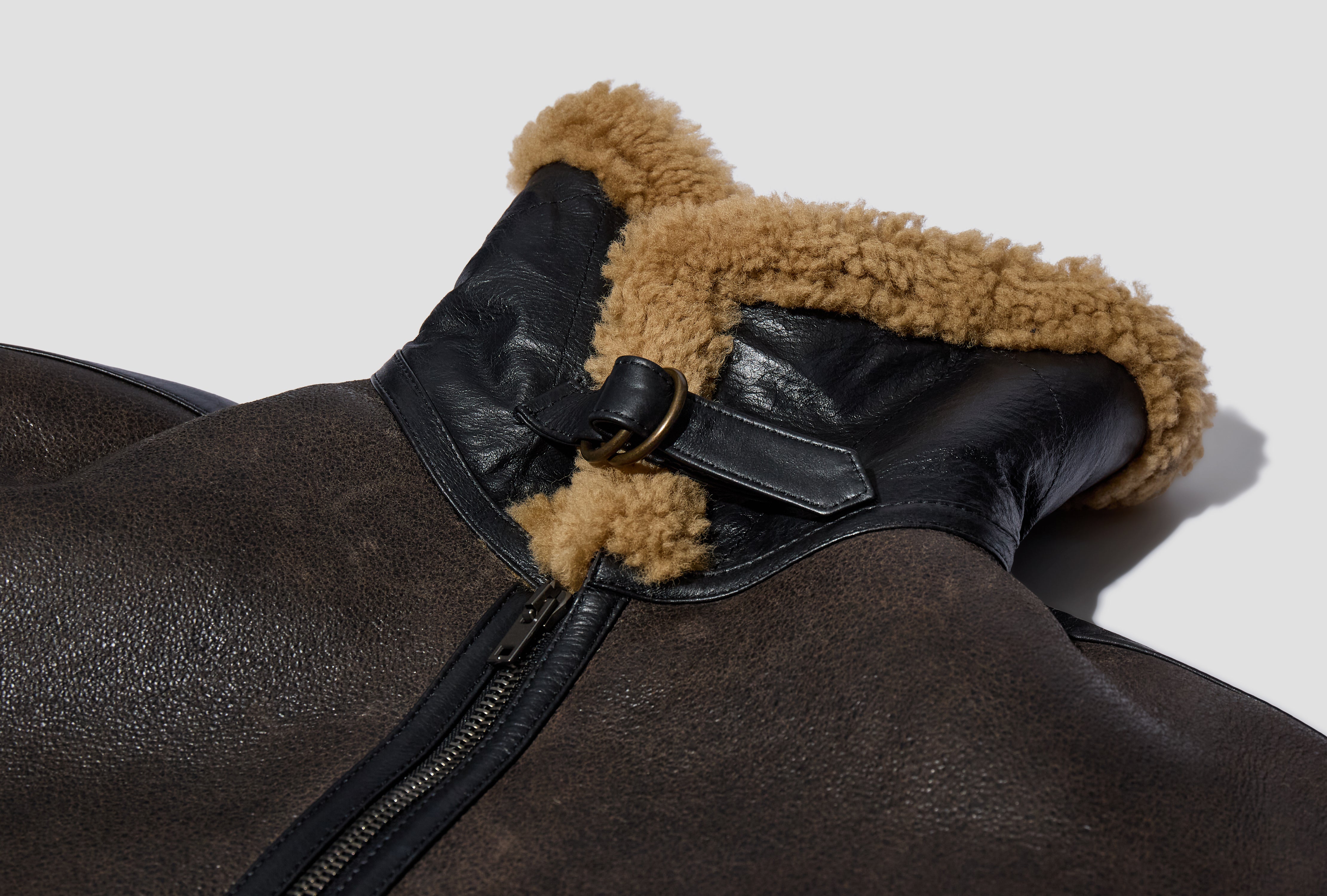 SHEARLING COAT - SHEARLING CO1140 LL0092 Brown