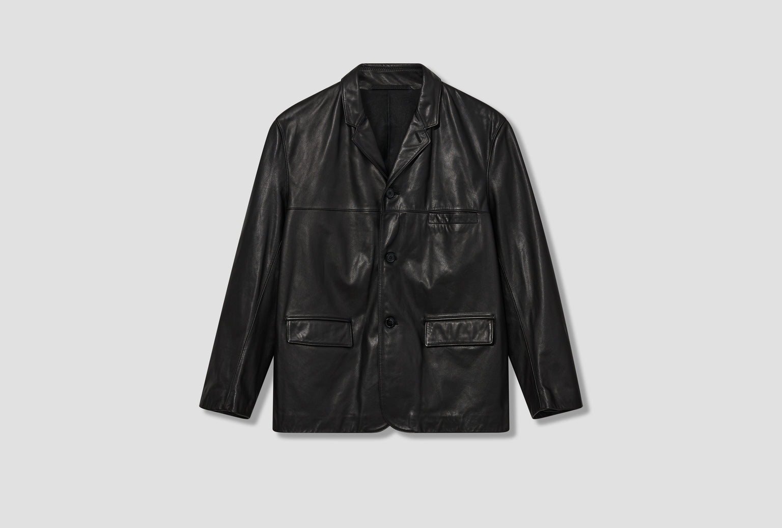 LEATHER SB JACKET - NAPPA LAMB OW1184 LL0142 Black