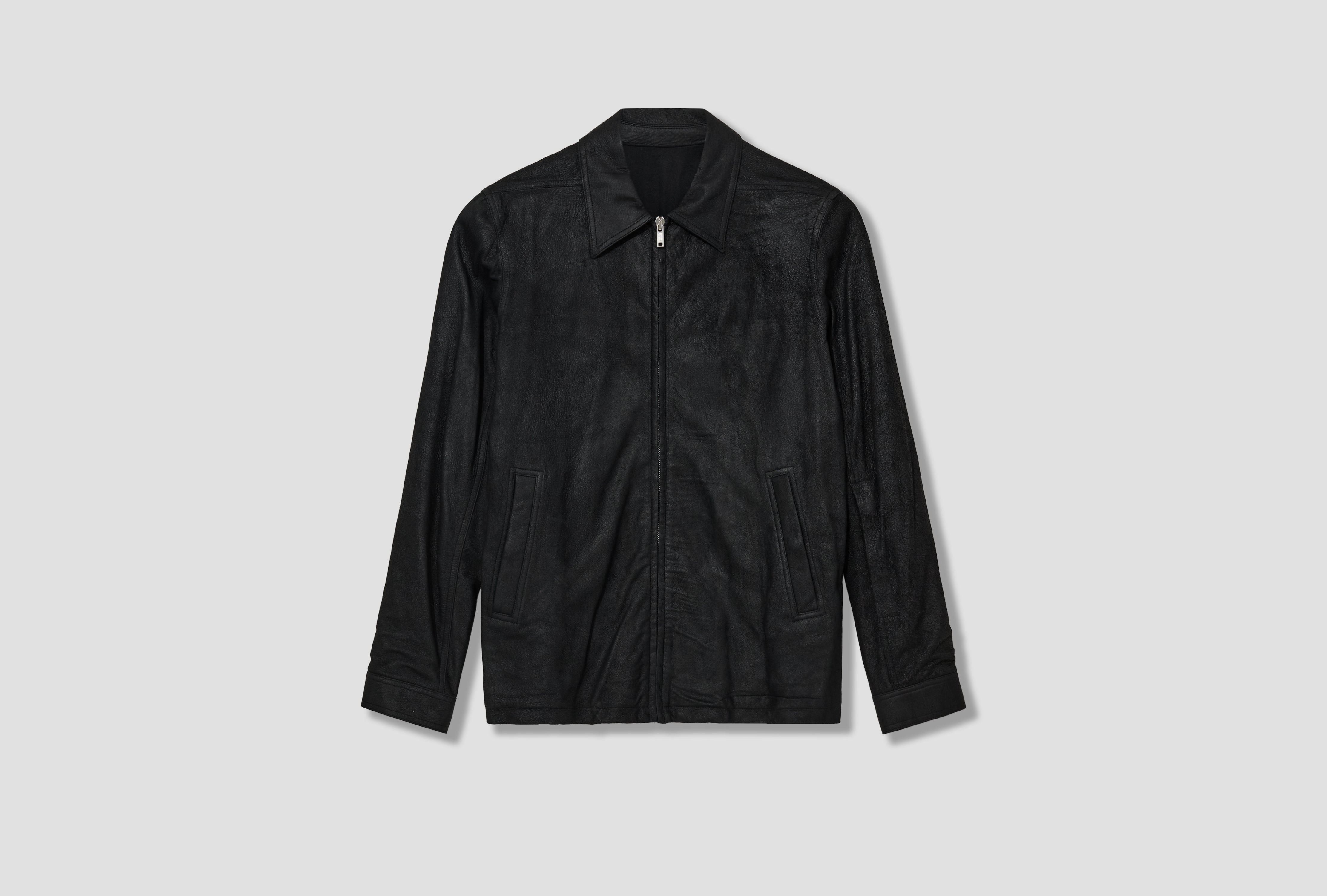 BRAD JKT - BLISTER LAMB LEATHER / BLACK RU02E1764 LBA