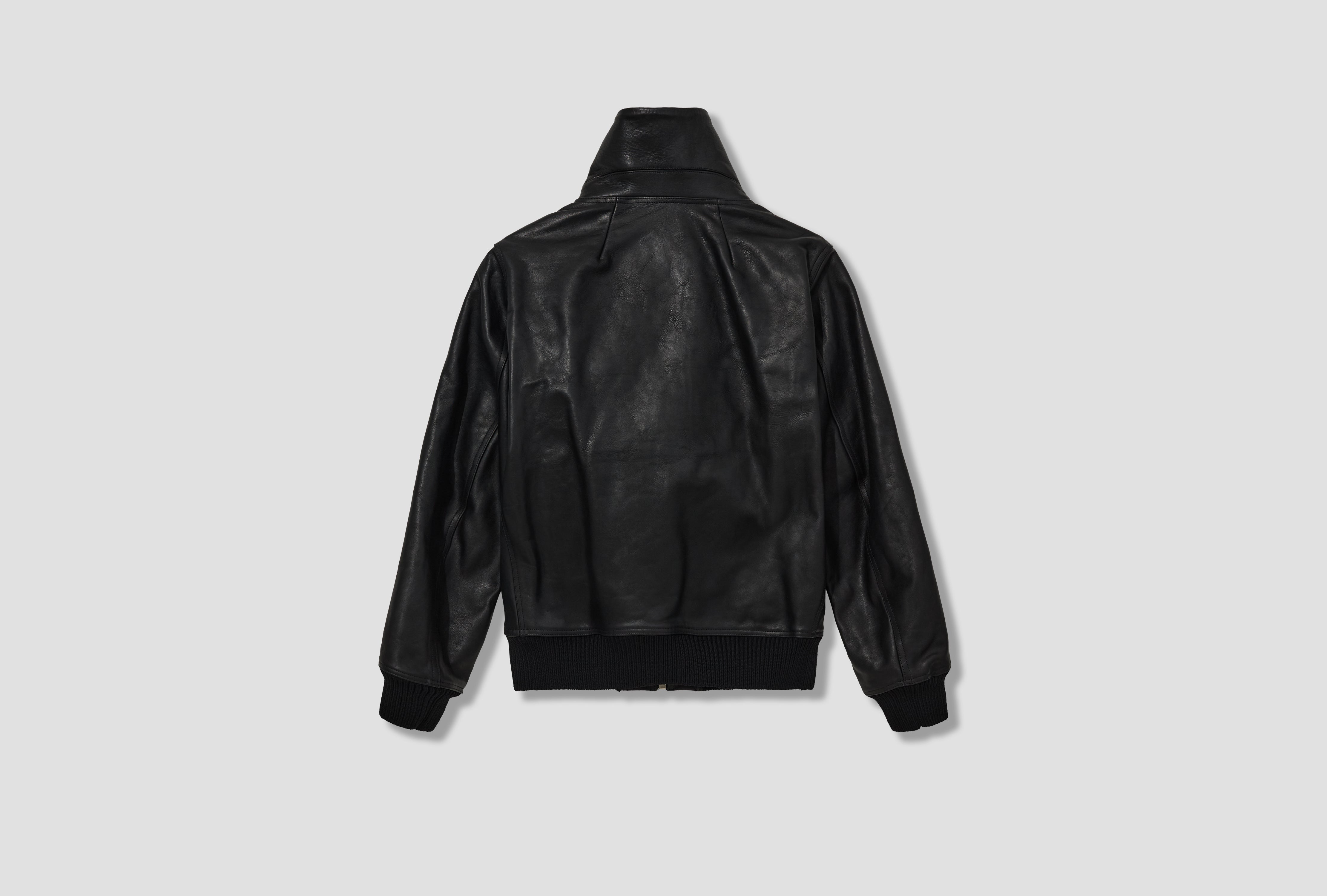 BLIXA DRACUCOLLAR - WASHED CALF LEATHER / BLACK RR02E1710 LOO