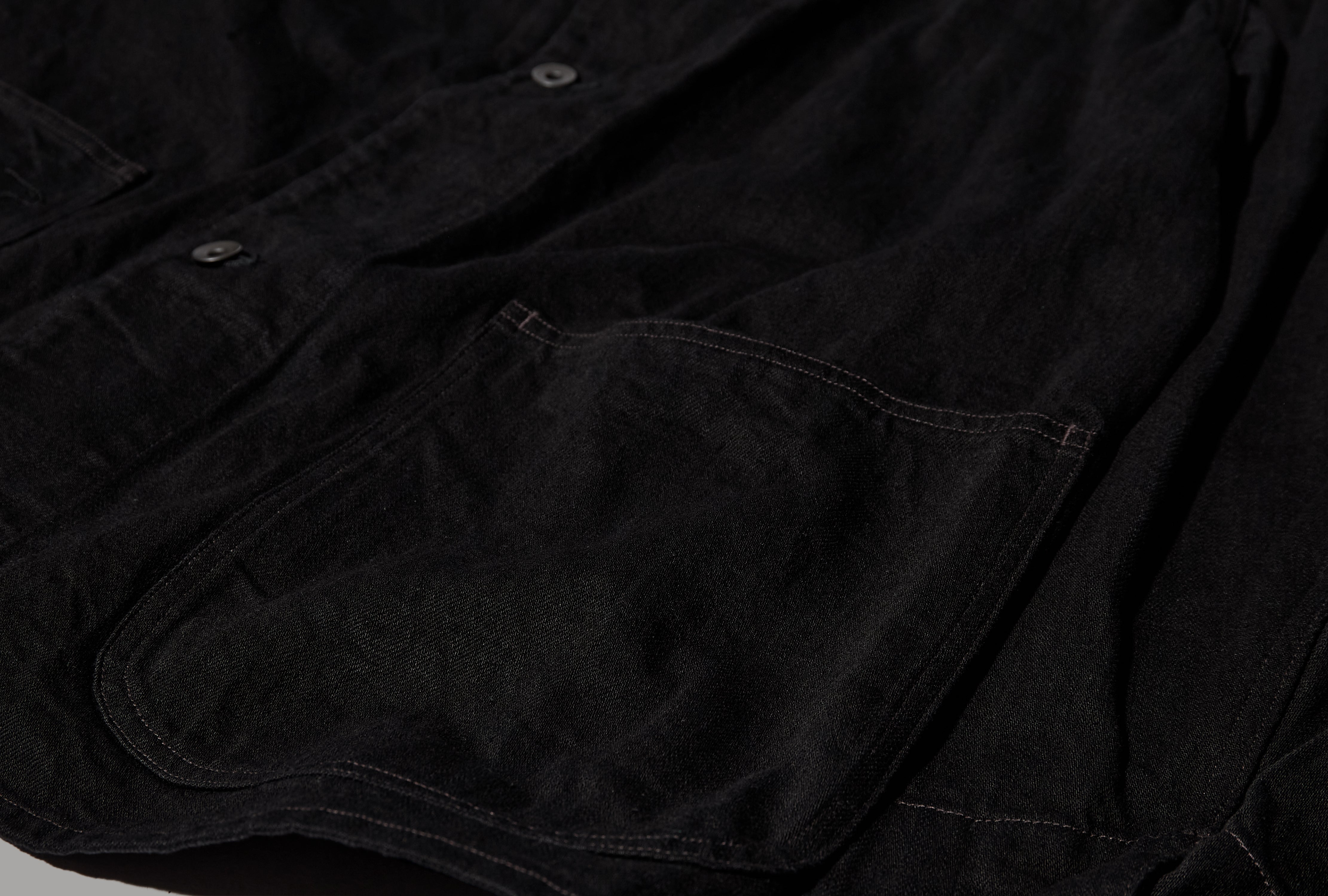 BLACK DENIM WORK JACKET C03-01002 Black