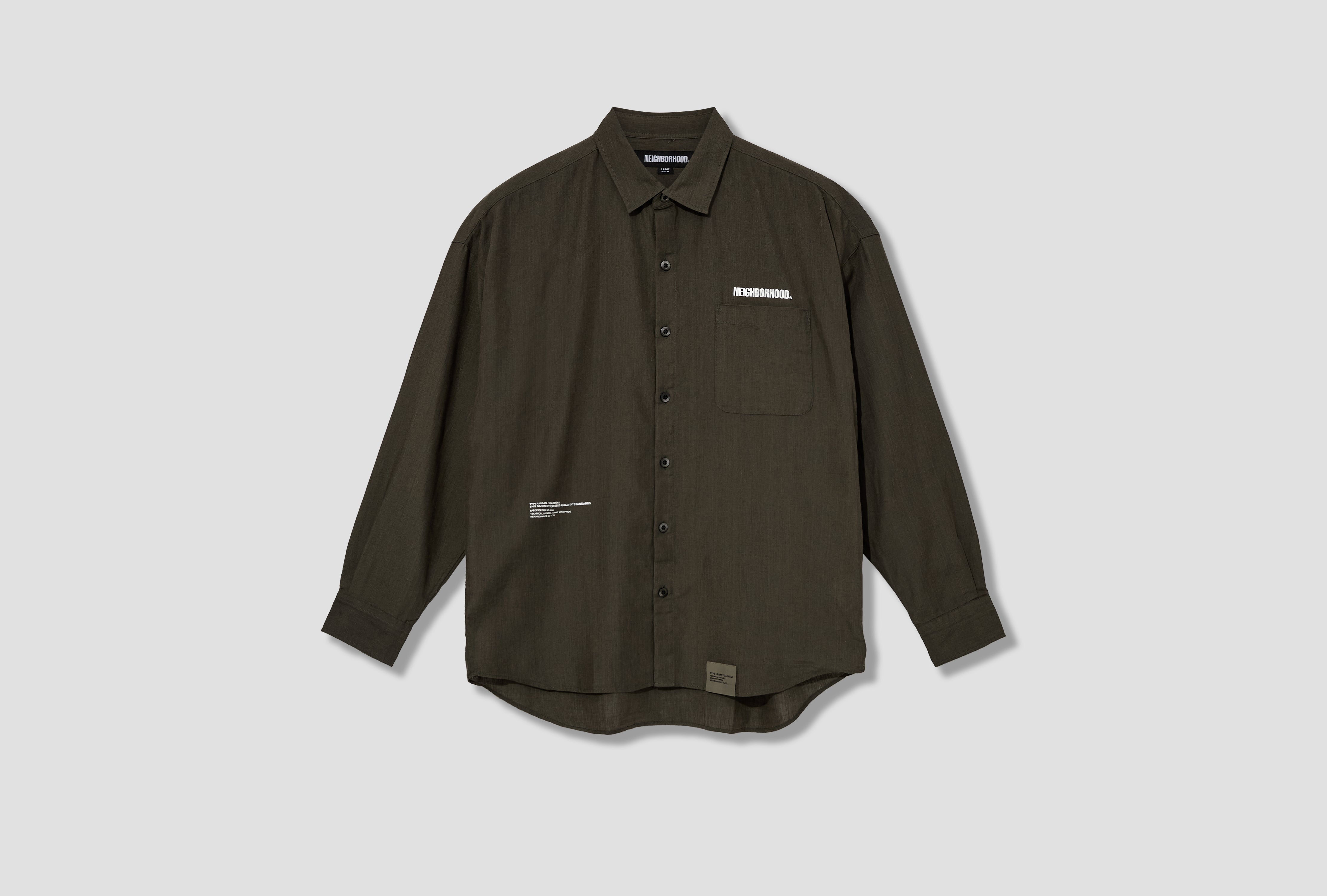 OVER SHIRT LS 251BENH-SHM01 Olive