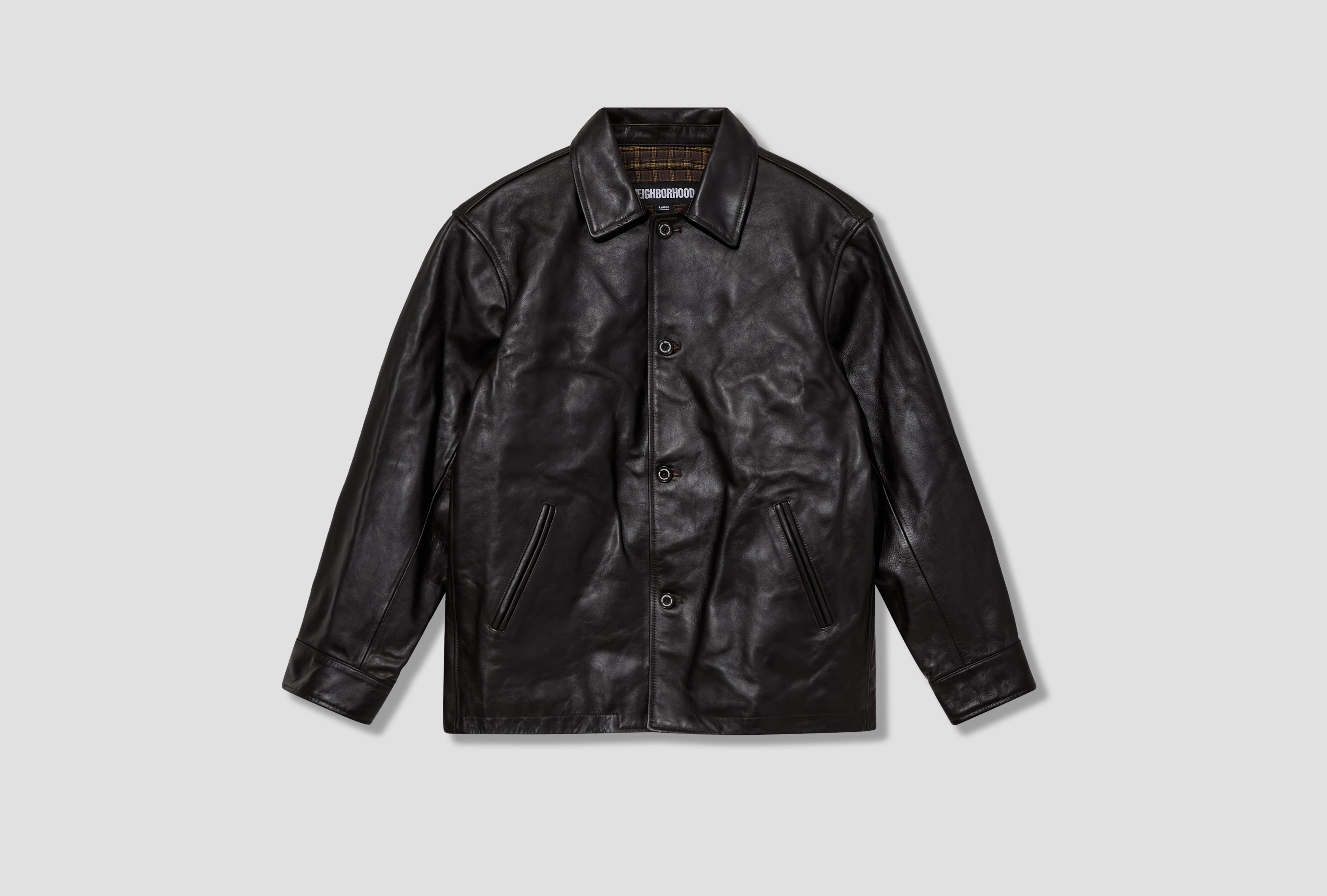 LEATHER CAR COAT 252SZNH-JKM06 Brown