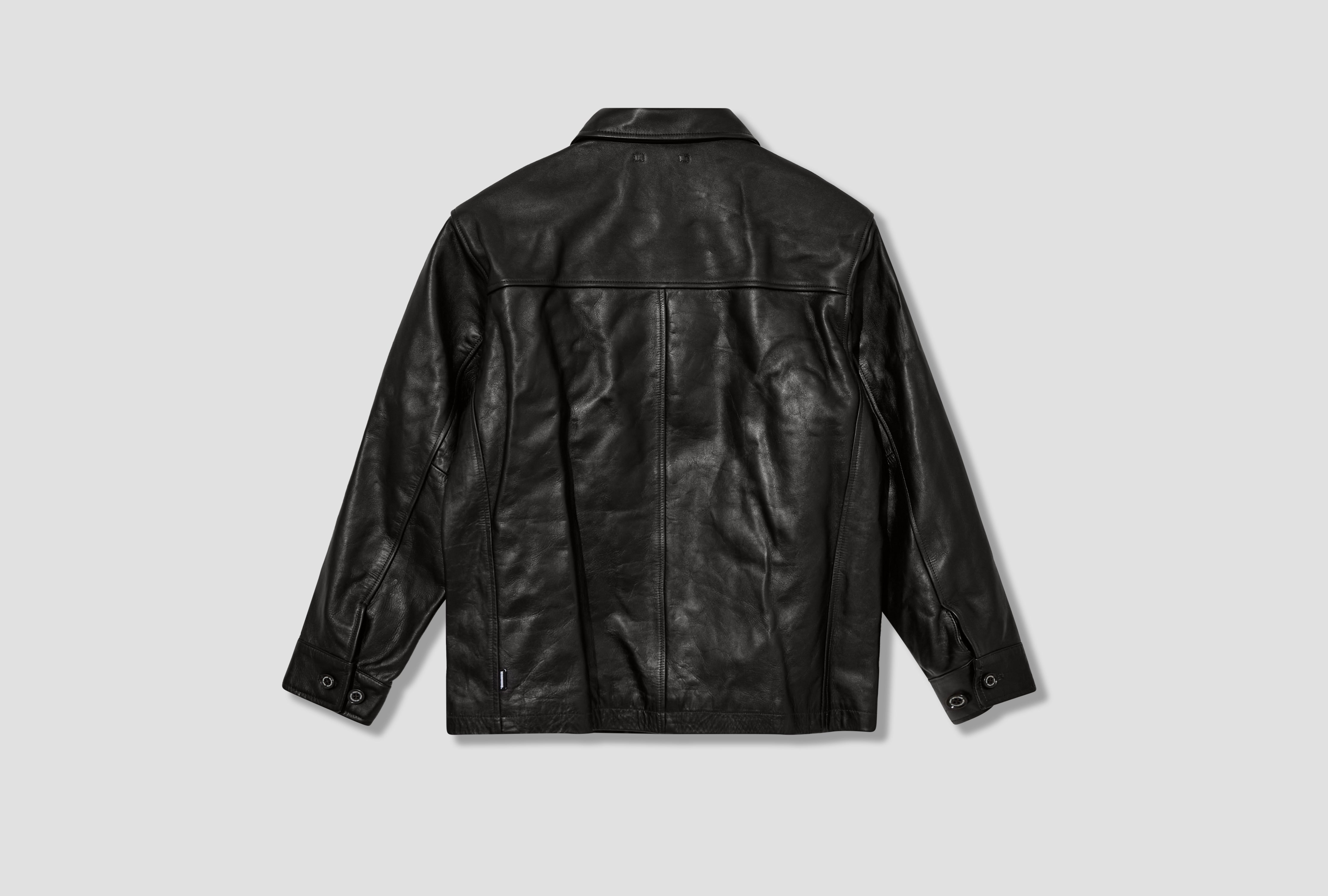 LEATHER CAR COAT 252SZNH-JKM06 Brown