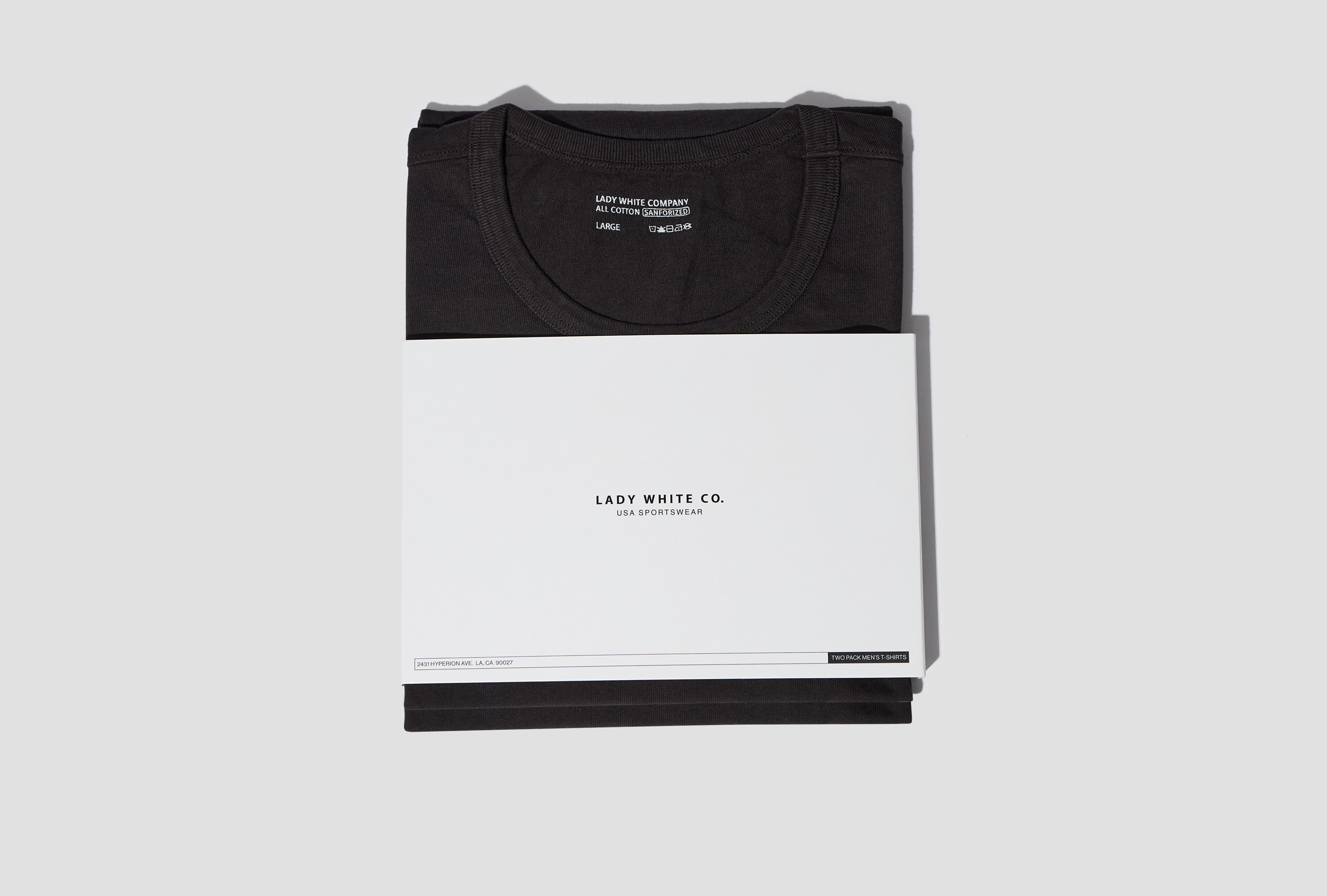 OUR T-SHIRT 2-PACK LW101T Charcoal