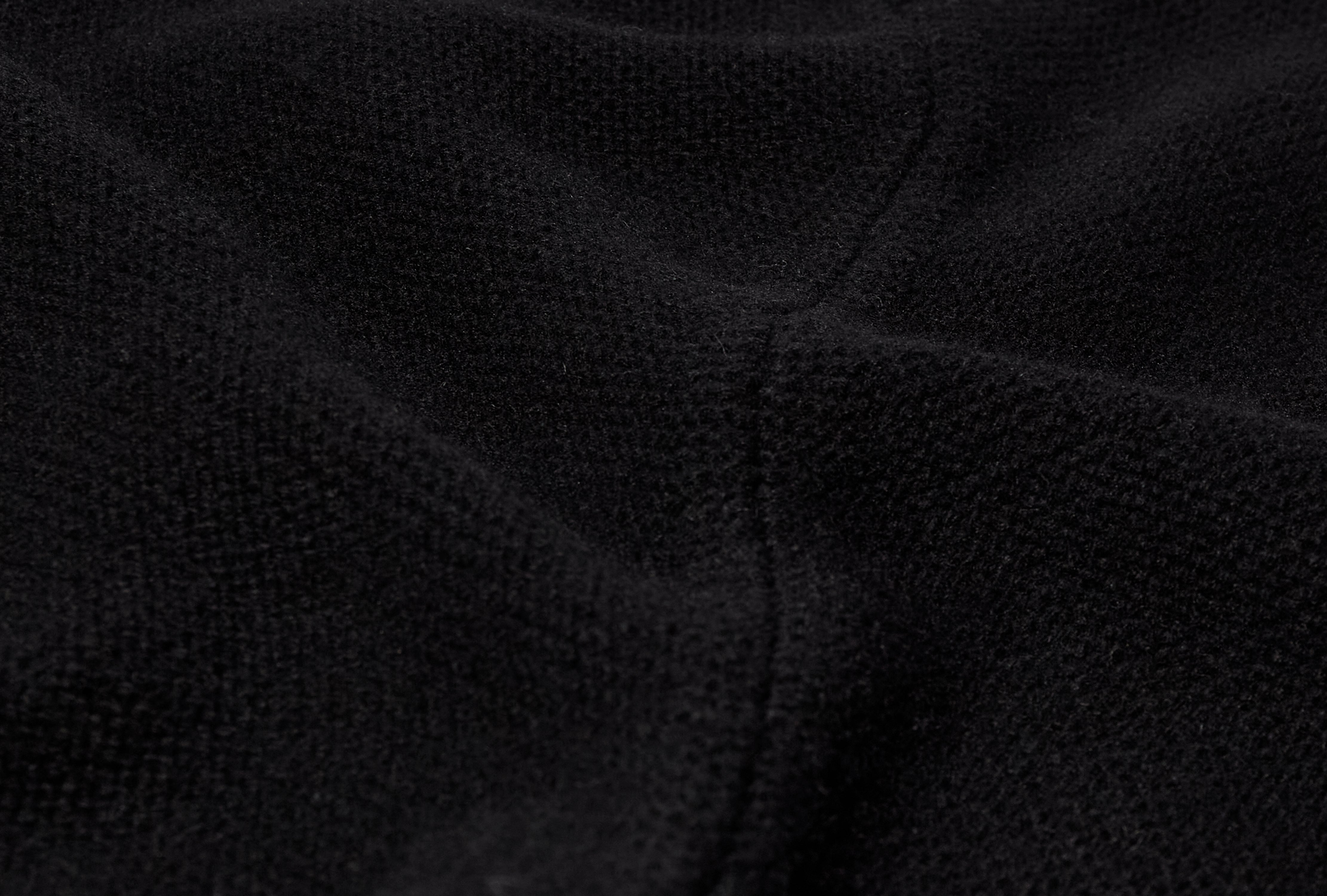 WOOL LINK ZIP CARDIGAN LW1430 Black
