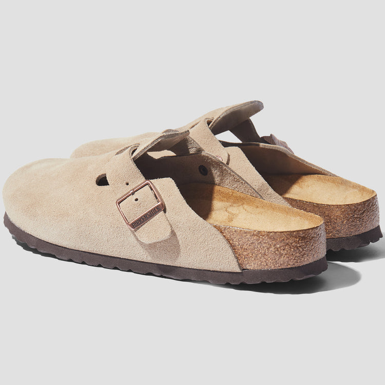 BOSTON SOFT FOOTBED - SUEDE LEATHER / TAUPE - NARROW 0560773 Grey