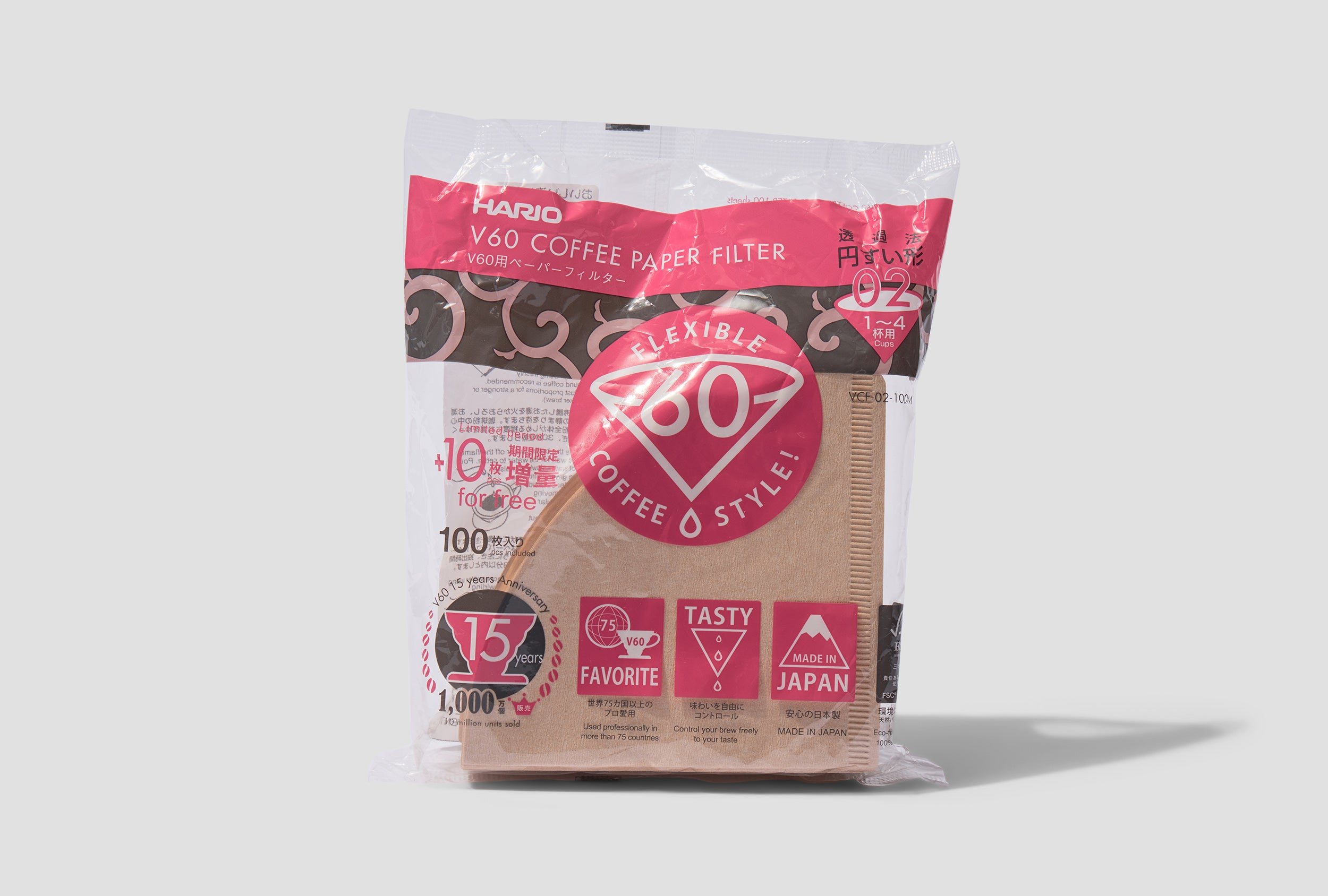 V60 FILTER PAPER 02 100 SHEETS 250105