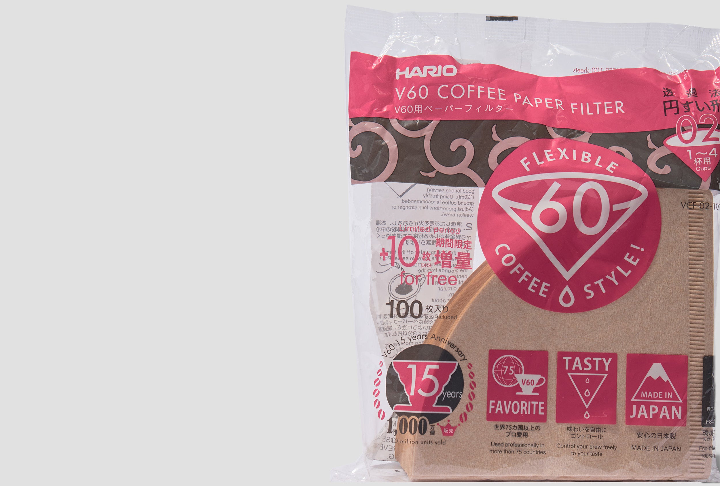 V60 FILTER PAPER 02 100 SHEETS 250105