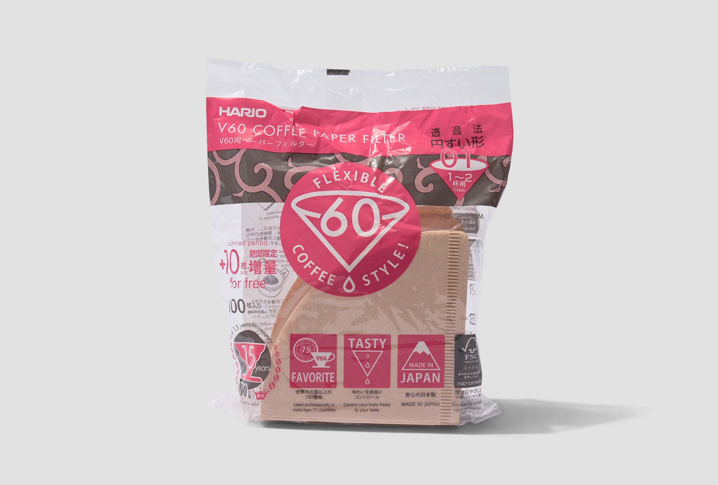 V60 FILTER PAPER 01 100 SHEETS 250131