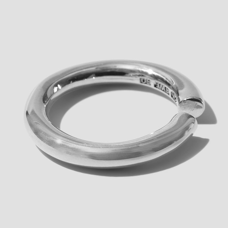 ALMOST RING THICK - POLISHED / STERLING SILVER 101612 Silver