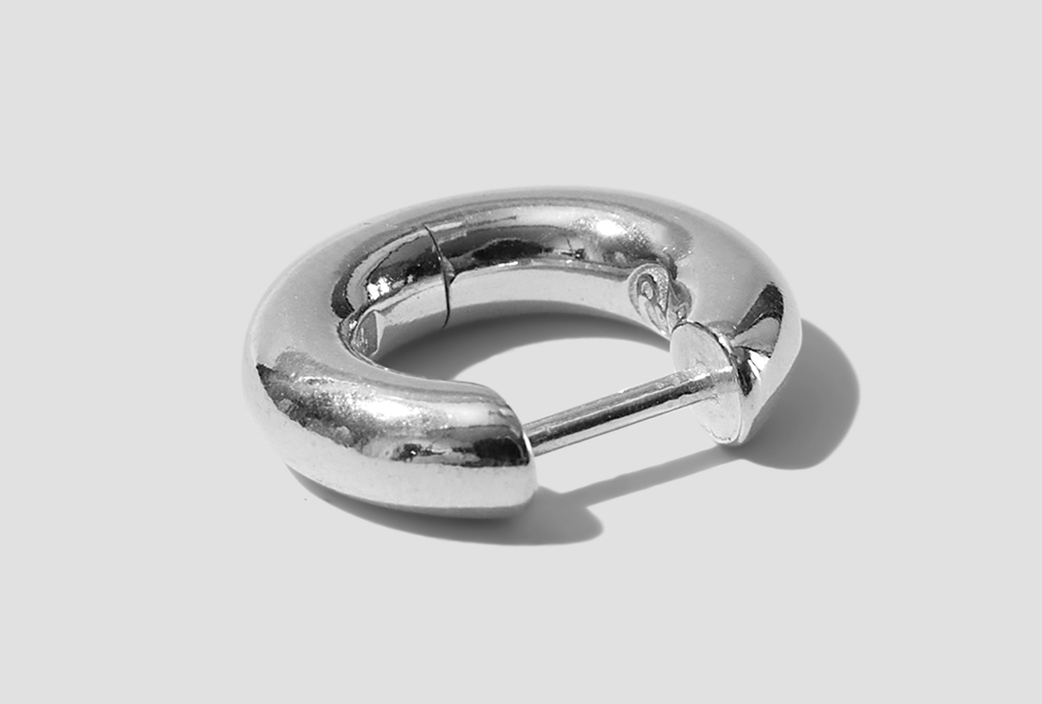 ALMOST EARRING SMALL - POLISHED / STERLING SILVER 101640-S Silver