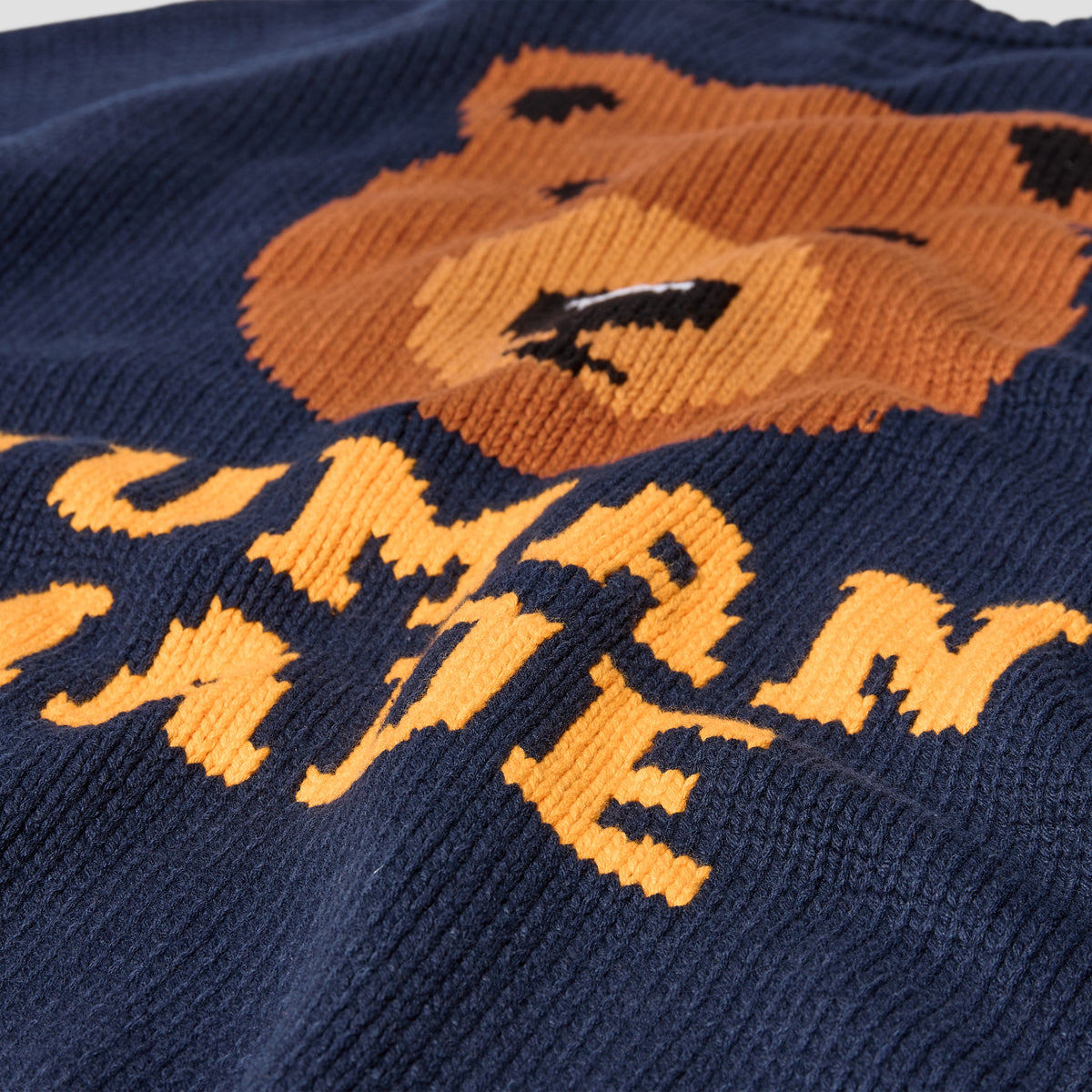 HUMAN MADE BEAR RAGLAN KNIT SWEATER HM25CS001 Navy HARRESØ