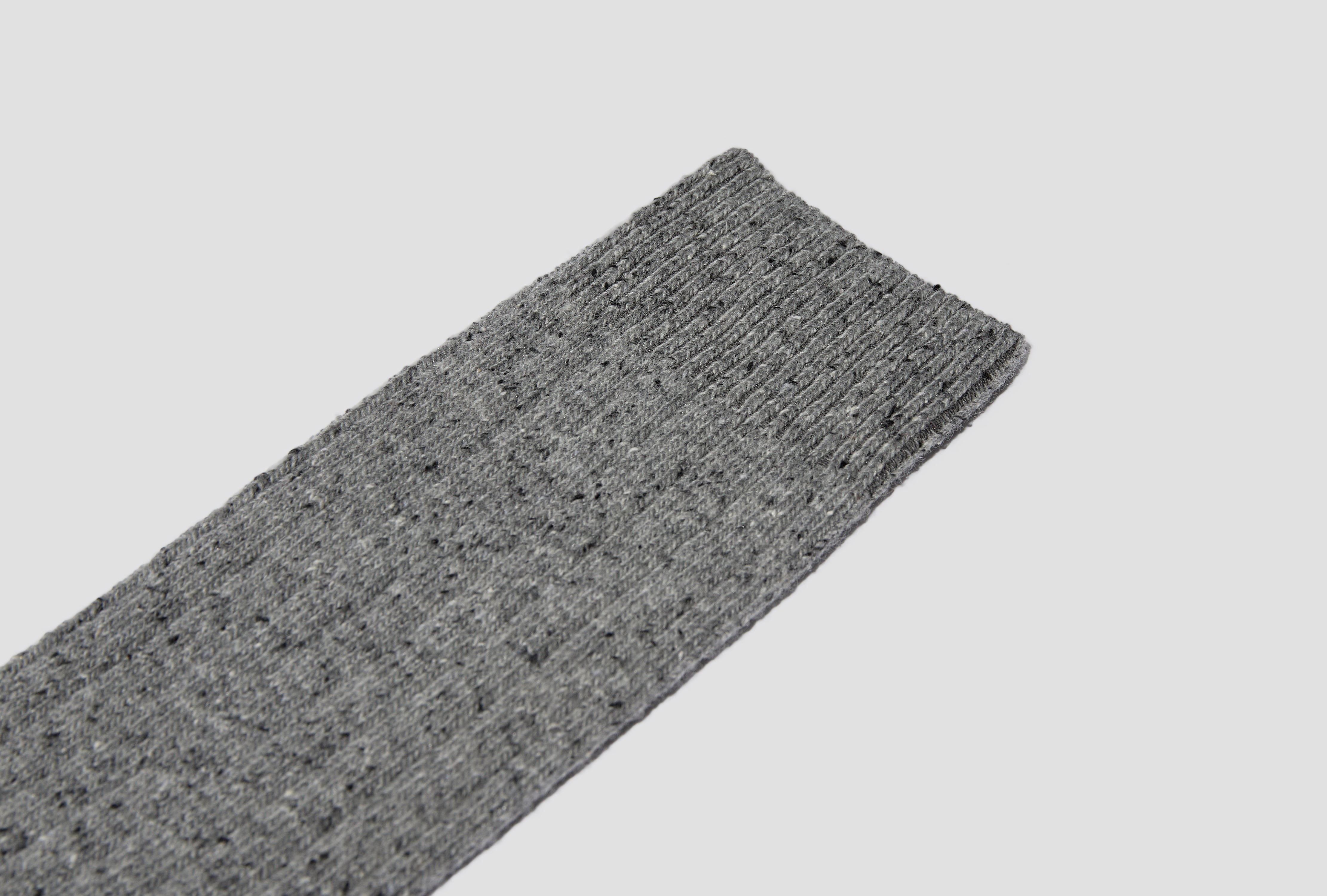 BJARKI NEPS WOOL RIB SOCK N82-0008 Grey