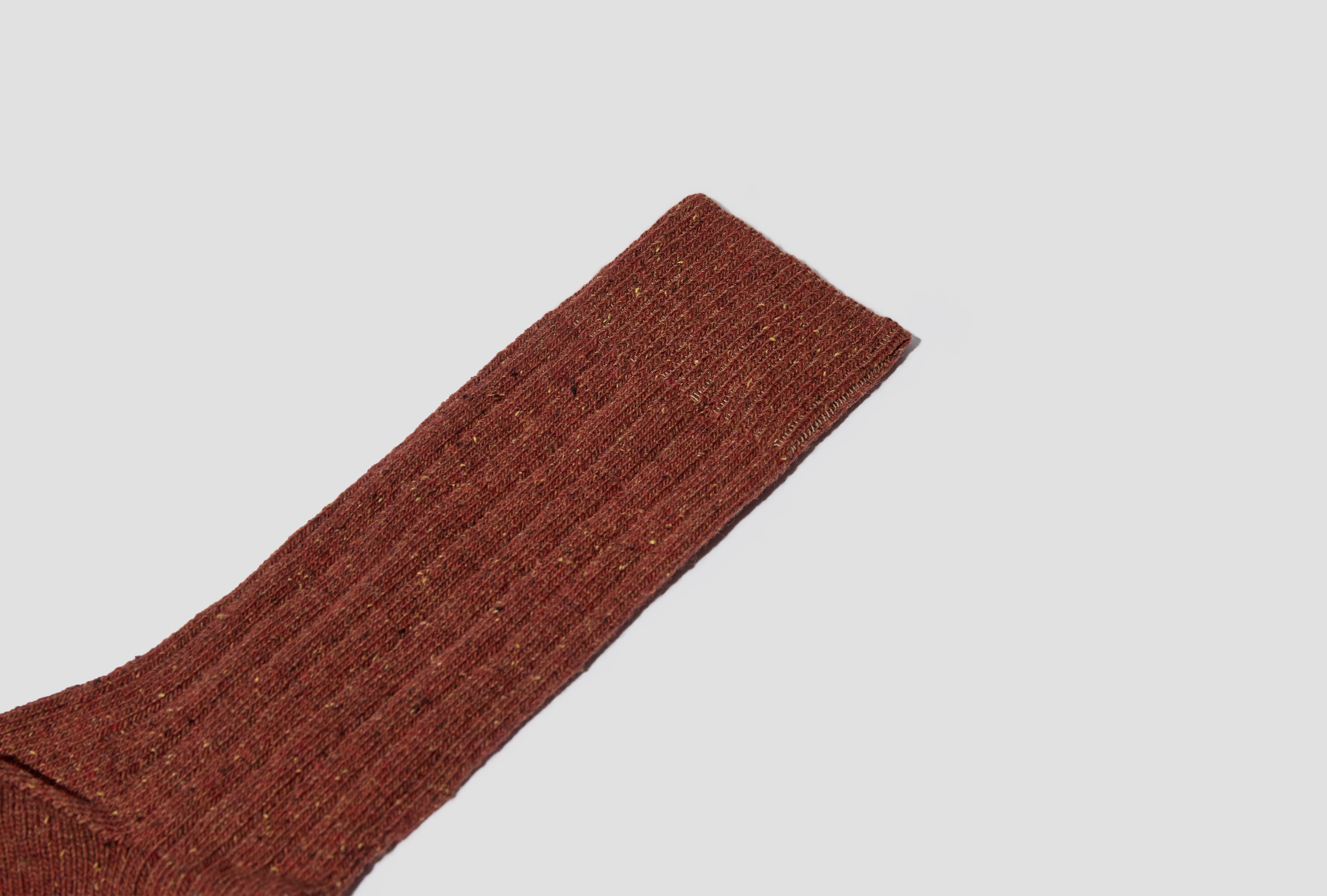 BJARKI NEPS WOOL RIB SOCK N82-0008 Orange