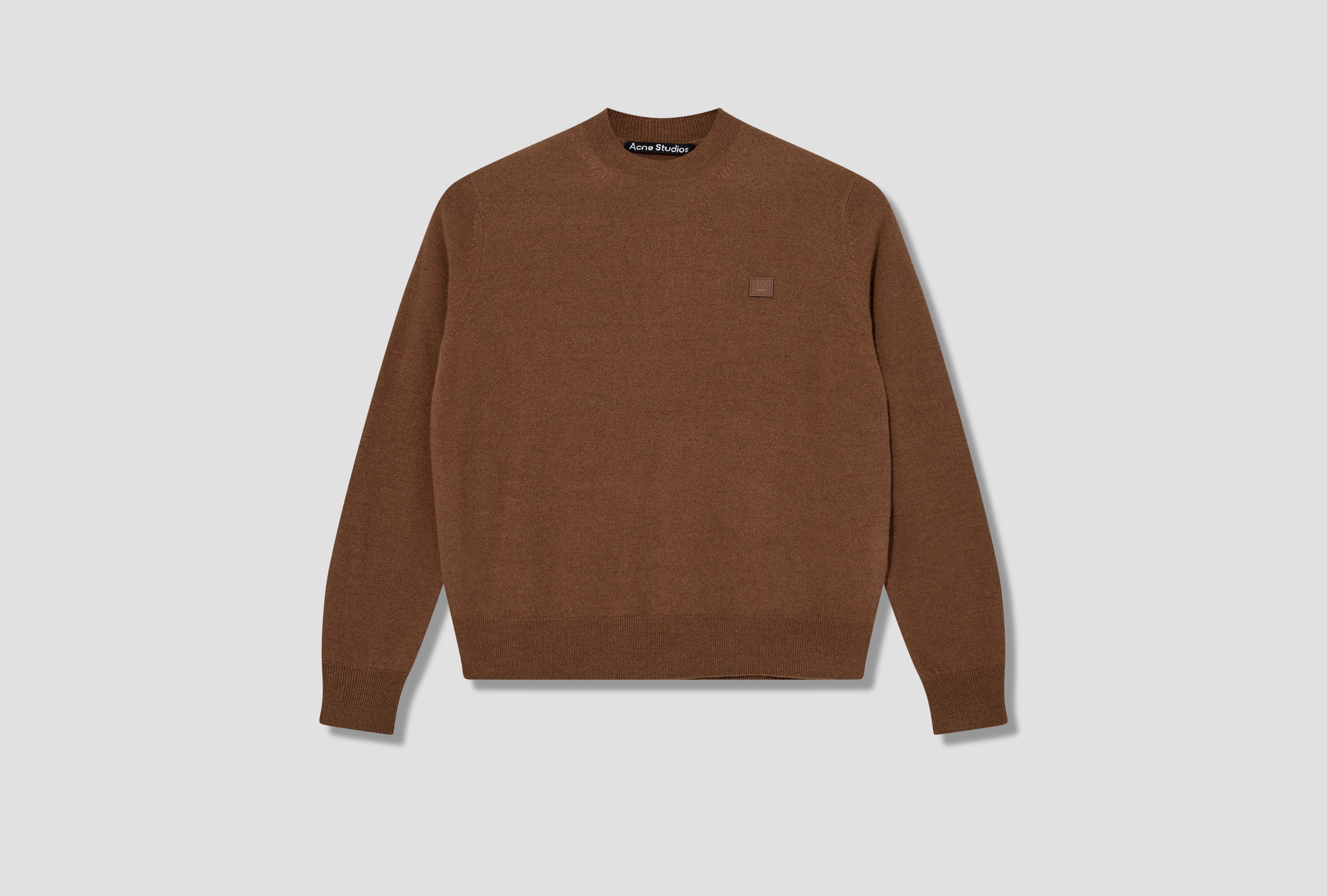 ACNE STUDIOS FACE KNITWEAR - KALON NEW FACE C60042 Light brown