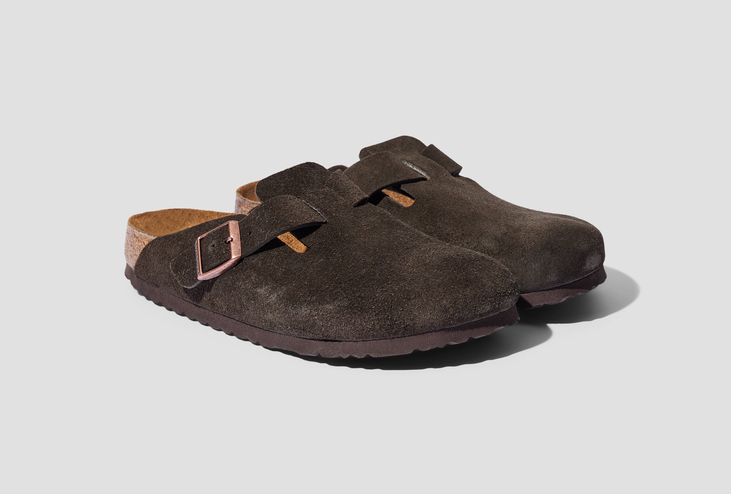 BOSTON SOFT FOOTBED - SUEDE LEATHER / MOCHA - NARROW 0660463 Dark brown