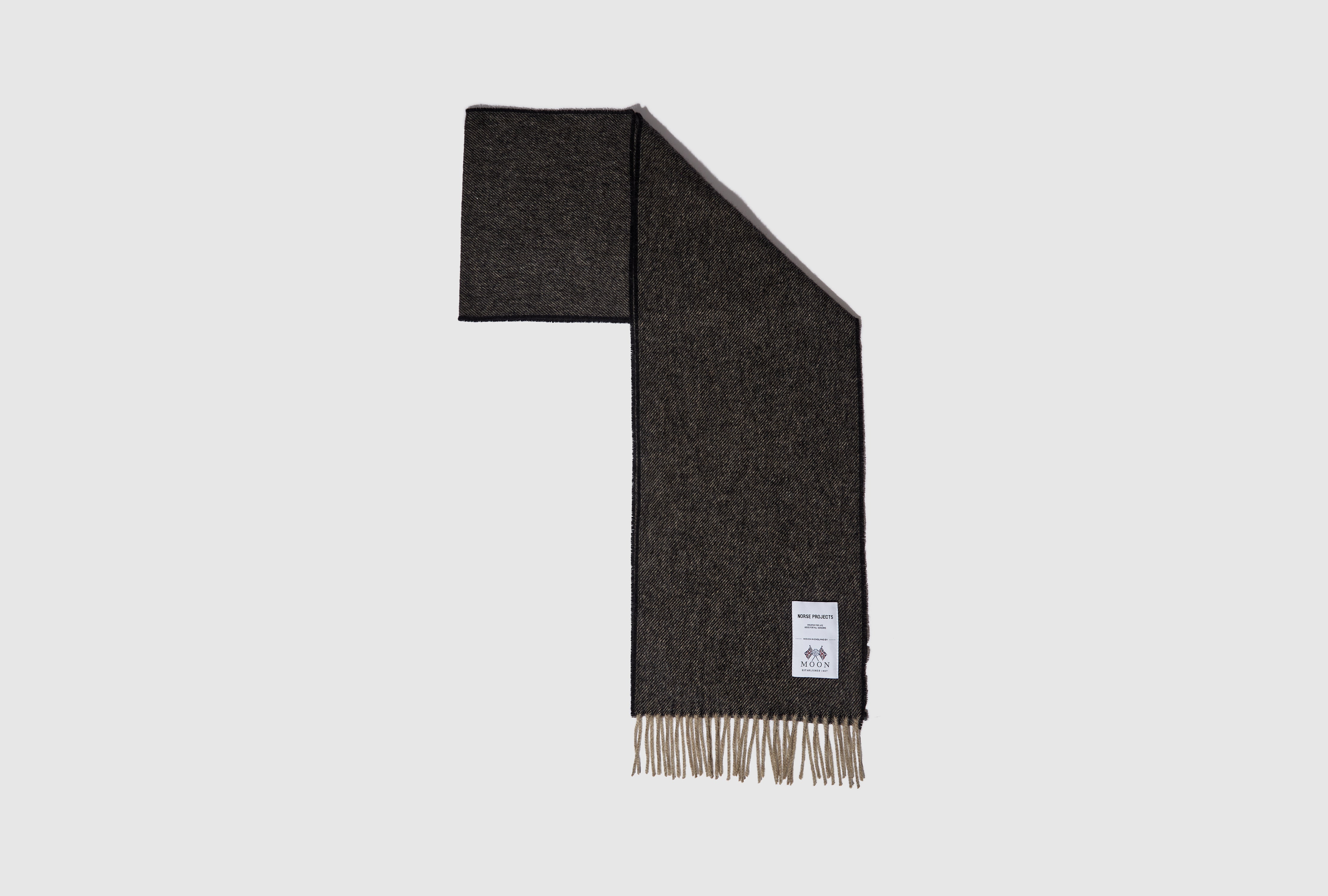 NORSE MOON MERINO LAMBSWOOL SCARF N83-0021 Brown