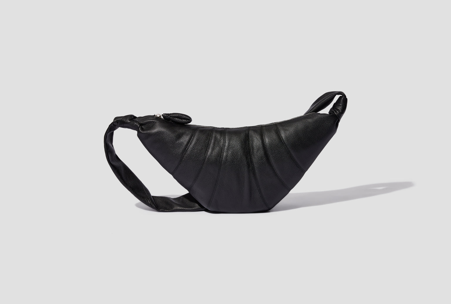 MEDIUM CROISSANT BAG - SOFT GRAINED LEATHER BG0001 LL0018 Black