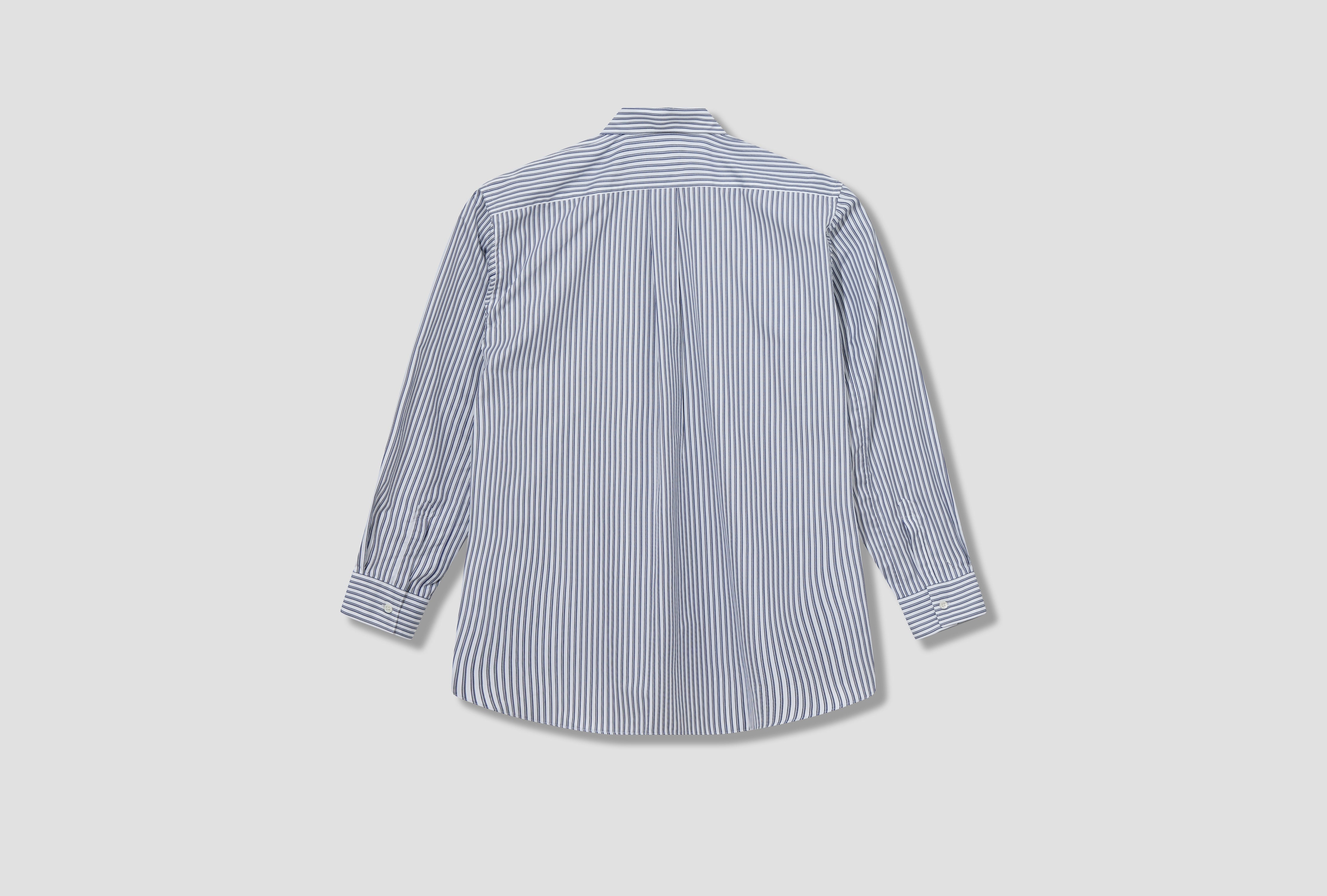 FOREVER - YARN DYED COTTON STRIPE POPLIN - STRIPE 4 / WIDE CLASSIC FZ-B220-PER Blue