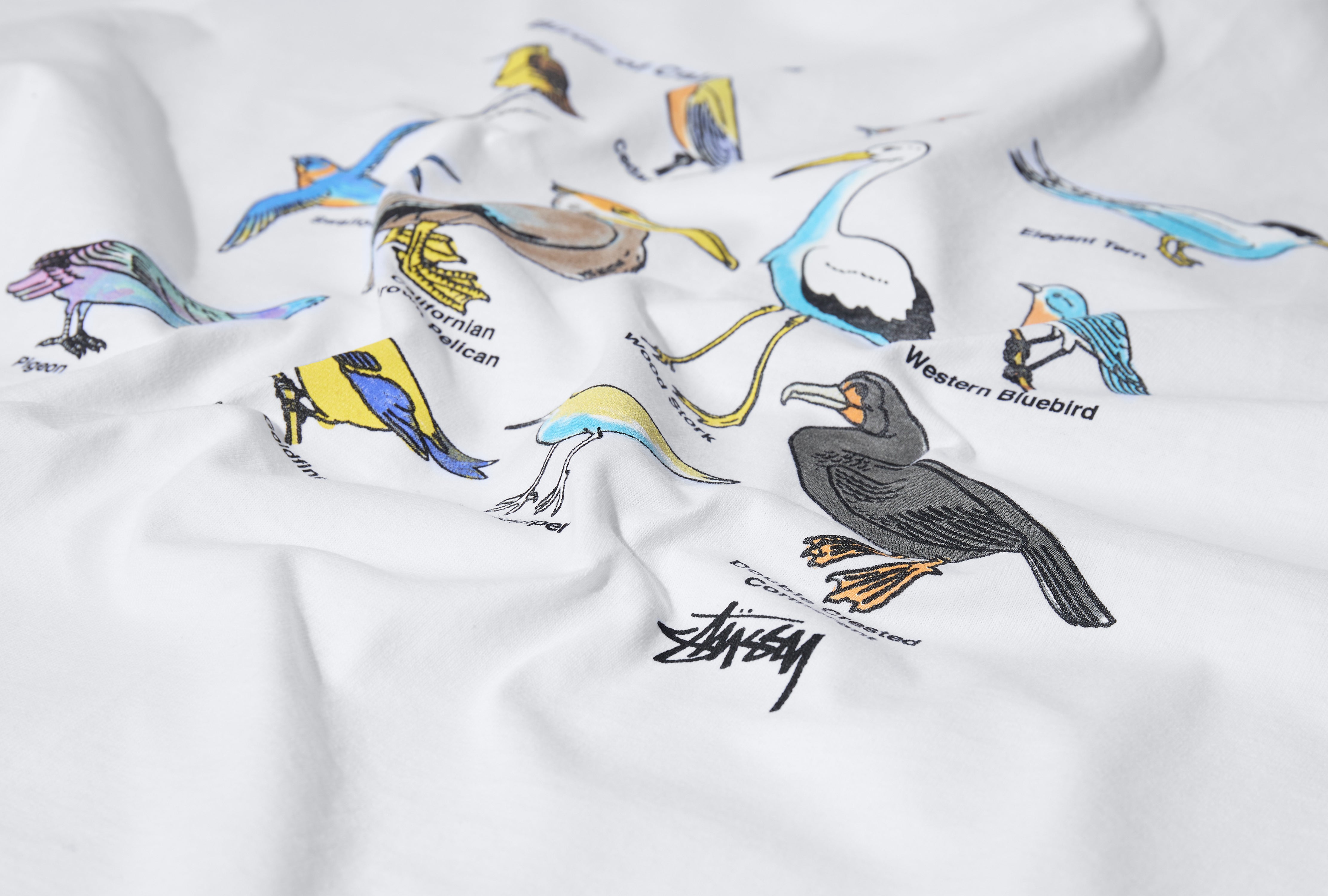 STÜSSY CALIFORNIA BIRDS TEE 1904897 White – HARRESØ