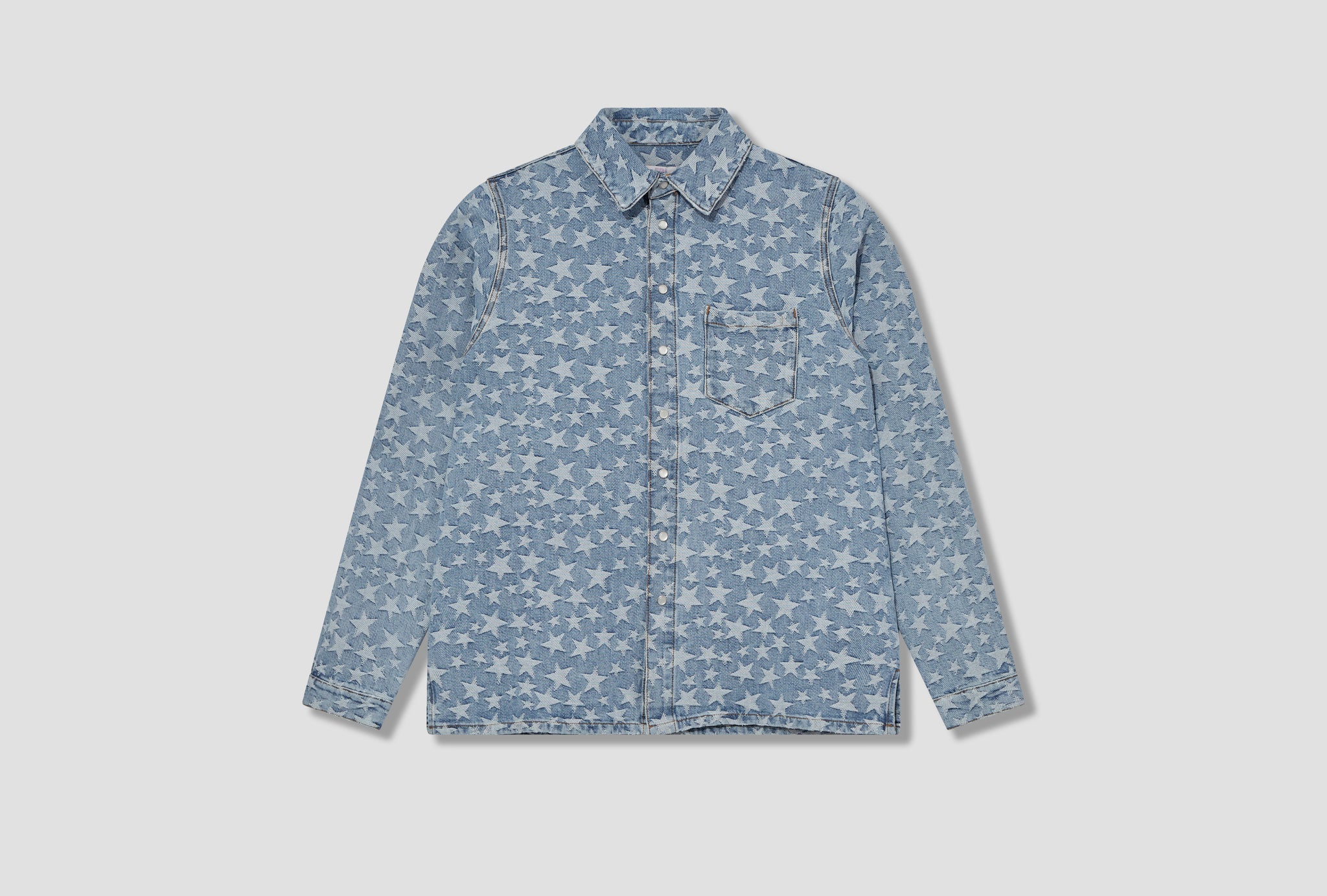 ERL - Unisex Denim Jacquard Overshirt  HBX - Globally Curated Fashion and  Lifestyle by Hypebeast