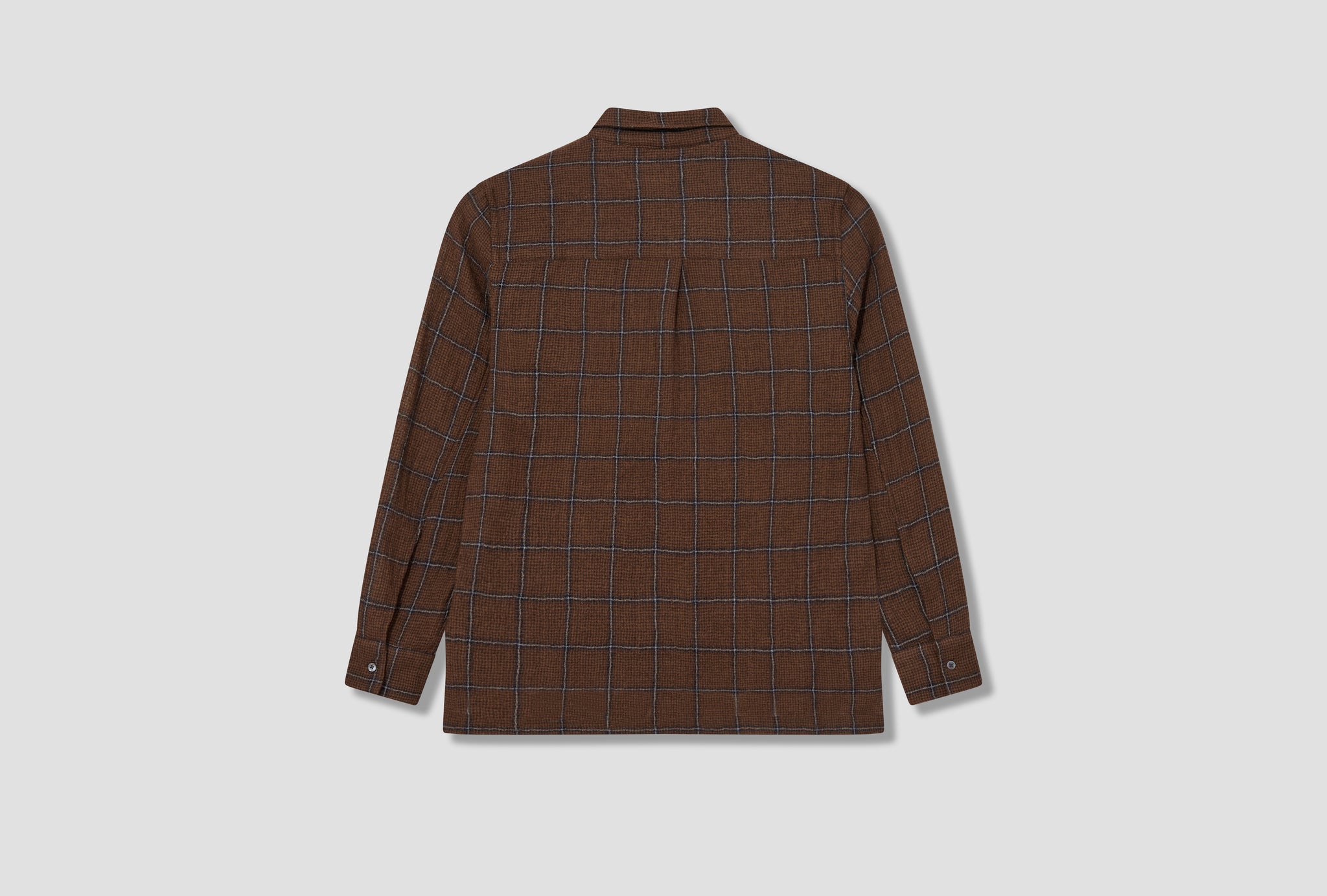 POCKET SHIRT - WORSTED 3-40S18 Brown