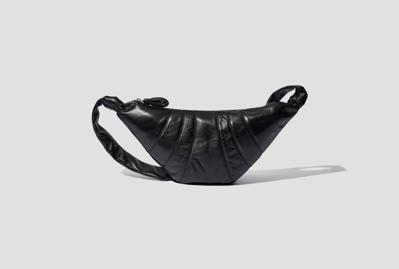 MEDIUM CROISSANT BAG - SOFT NAPPA LEATHER BG0001 LL095 Black