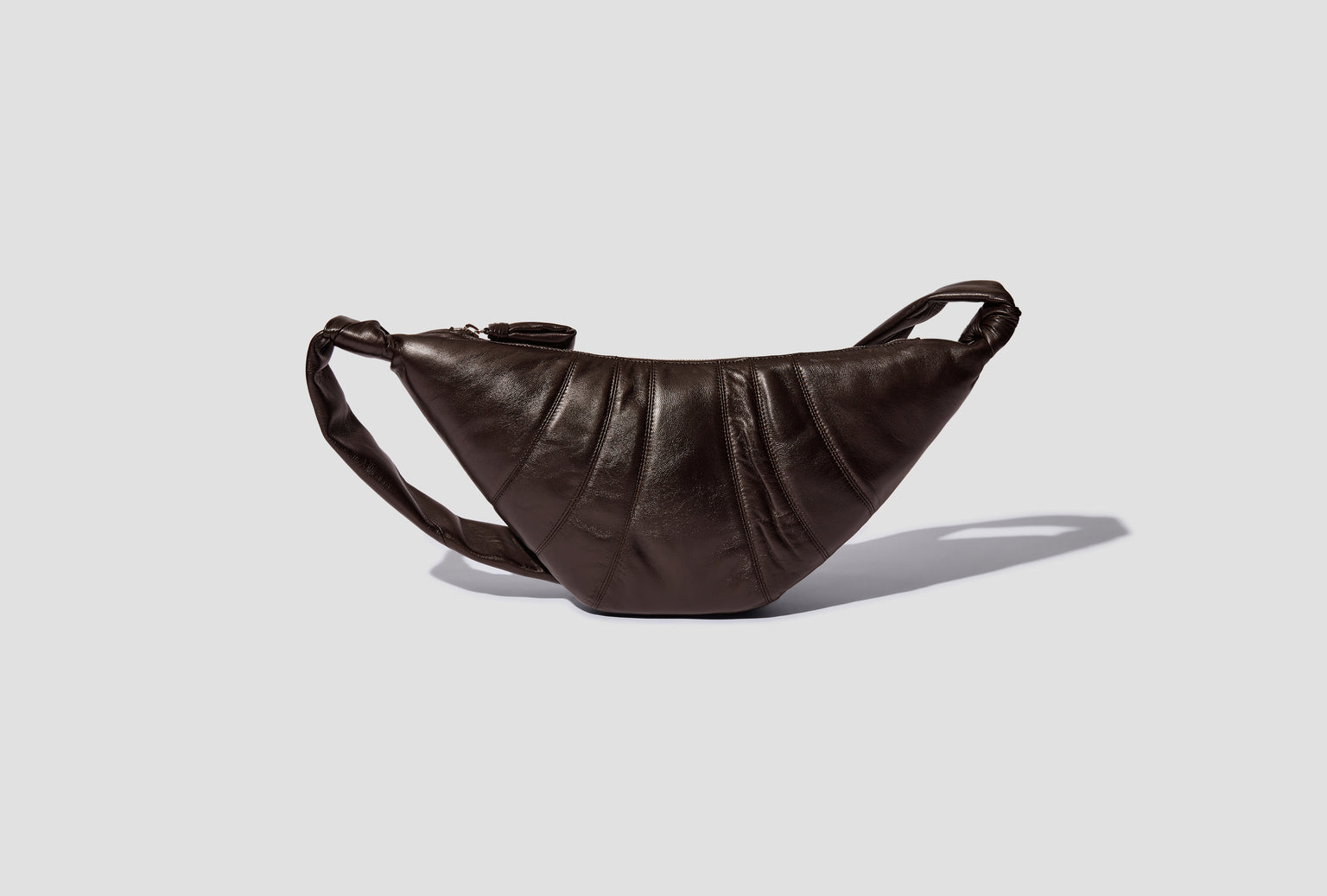 MEDIUM CROISSANT BAG - SOFT NAPPA LEATHER BG0001 LL095 Dark brown