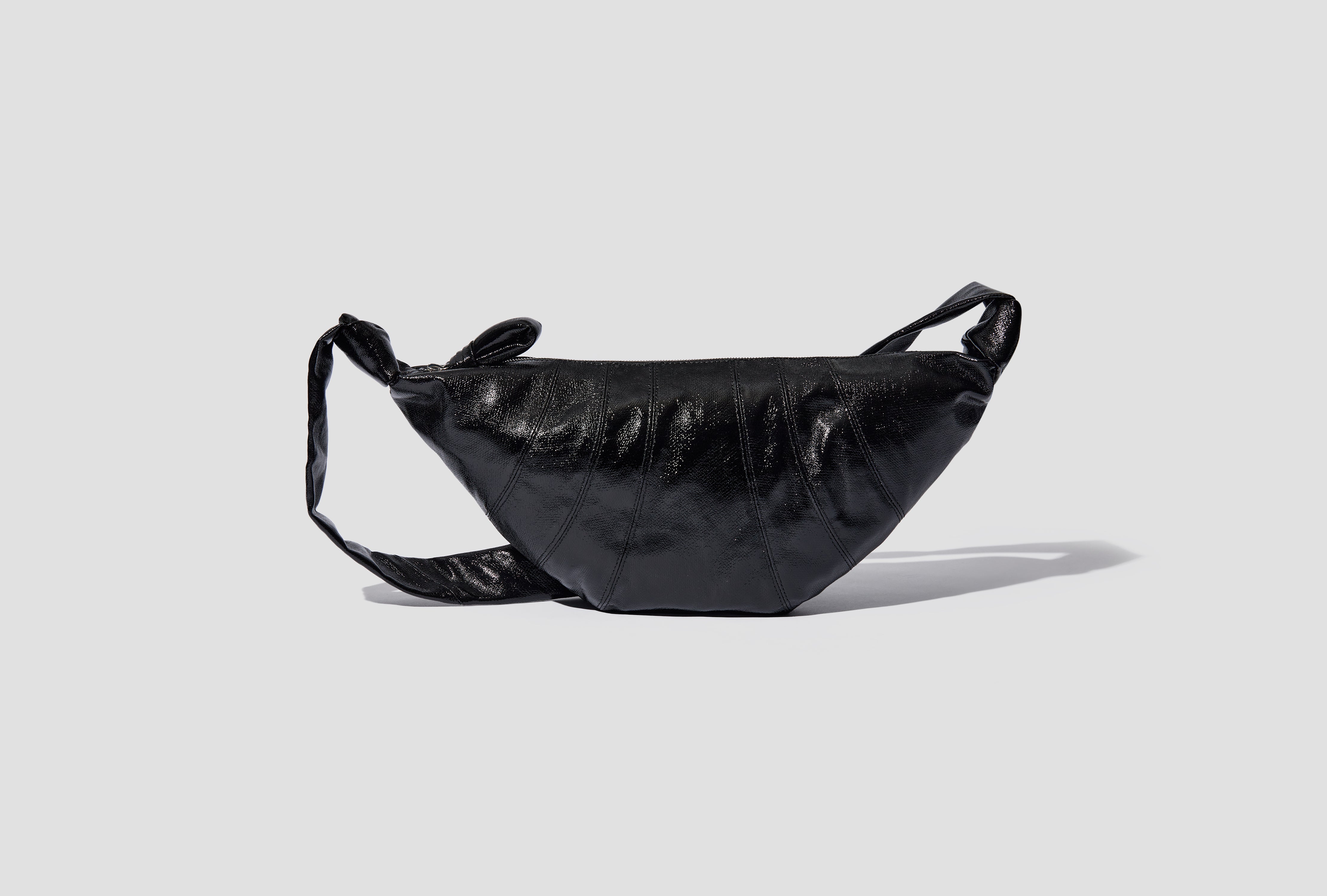 MEDIUM CROISSANT BAG - COATED COTTON BG0001 LF1073 Black