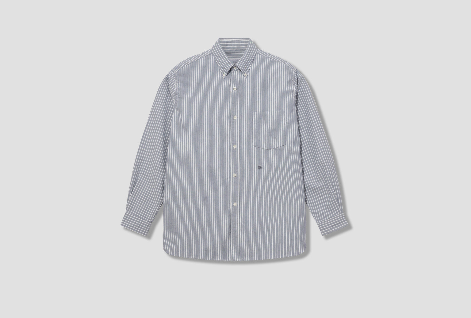 BUTTON DOWN STRIPE WIND SHIRT SUGF352E Navy