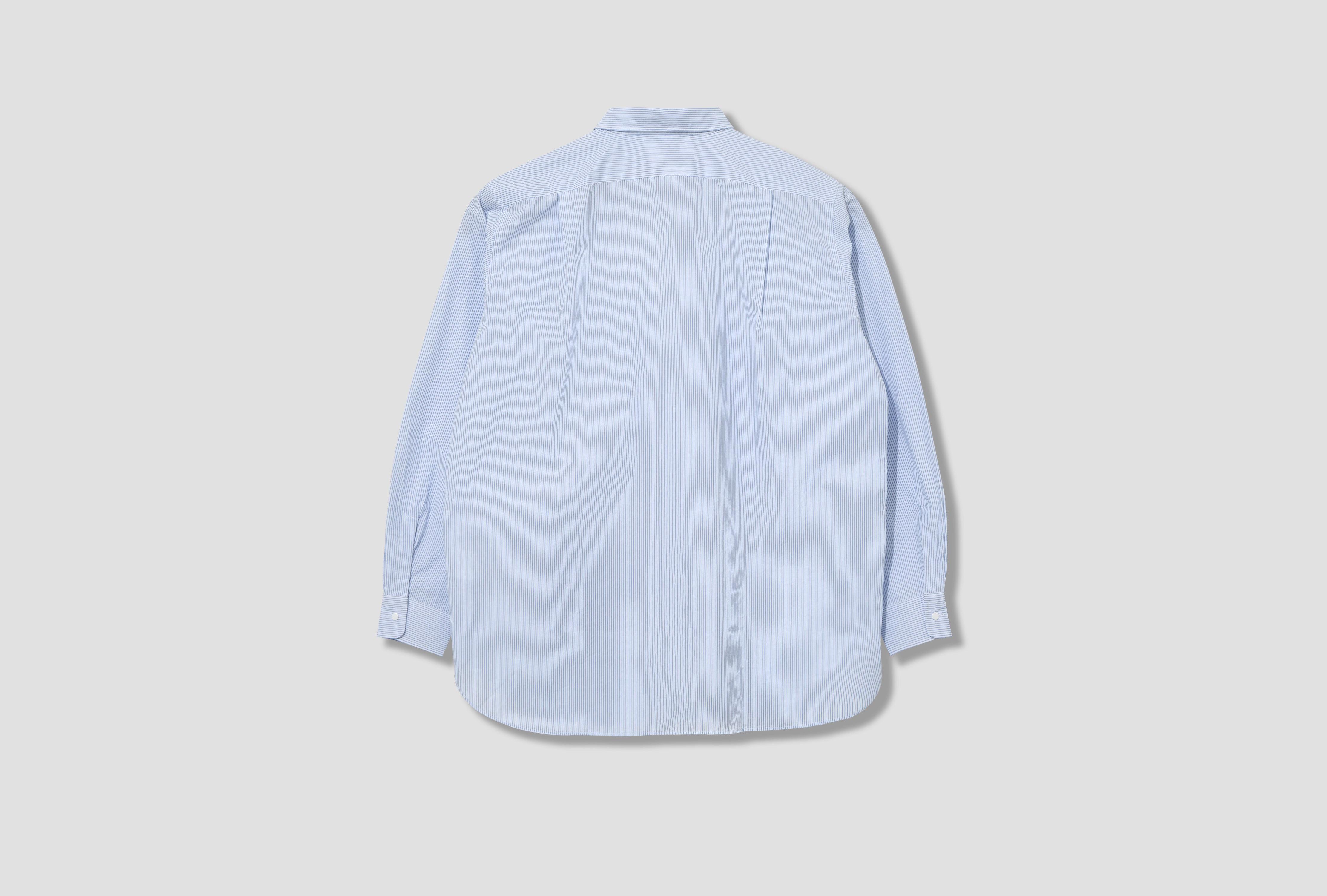 REGULAR COLLAR STRIPE WIND SHIRT SUGF362E Light blue
