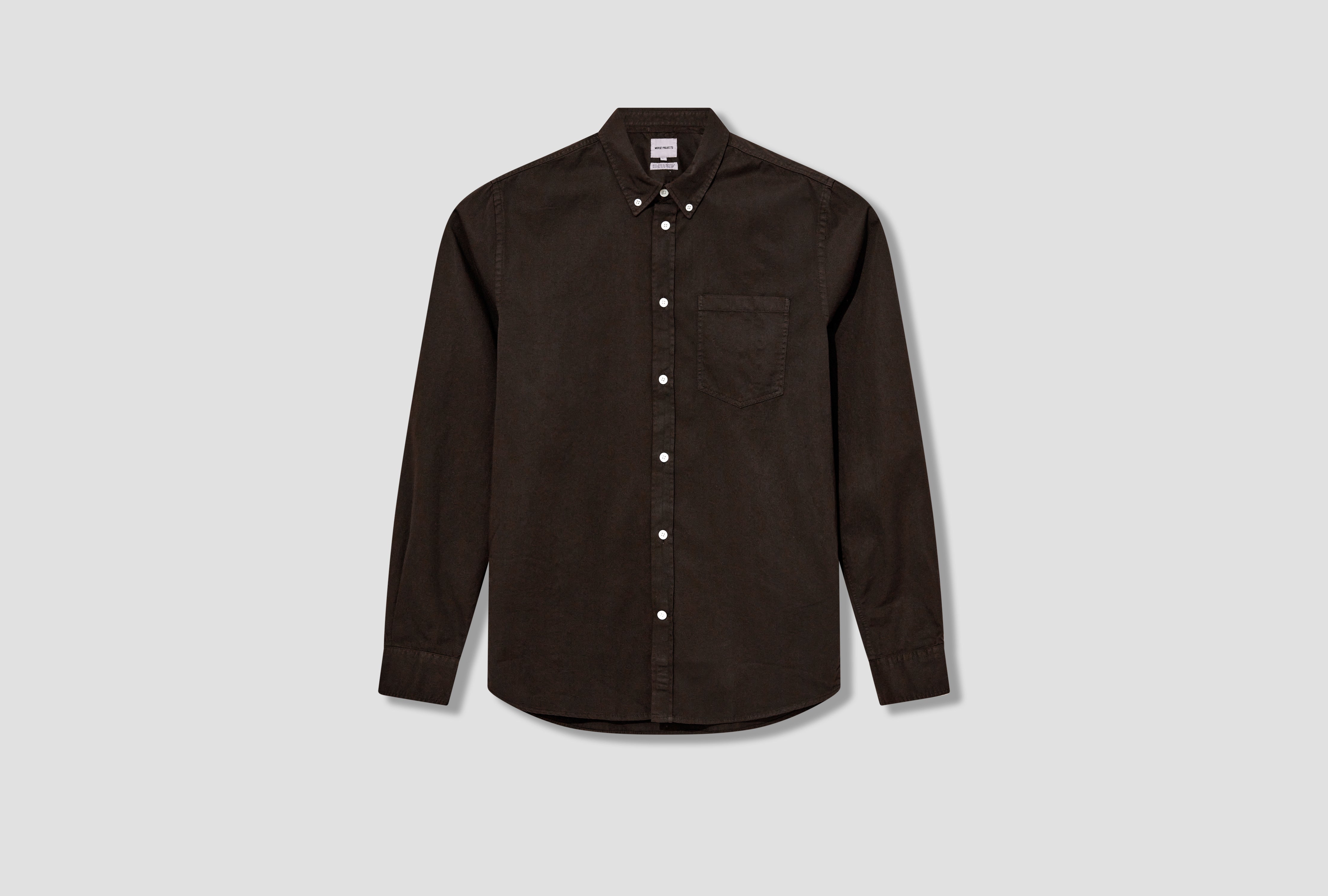 ANTON LIGHT TWILL SHIRT N40-0790 Dark brown