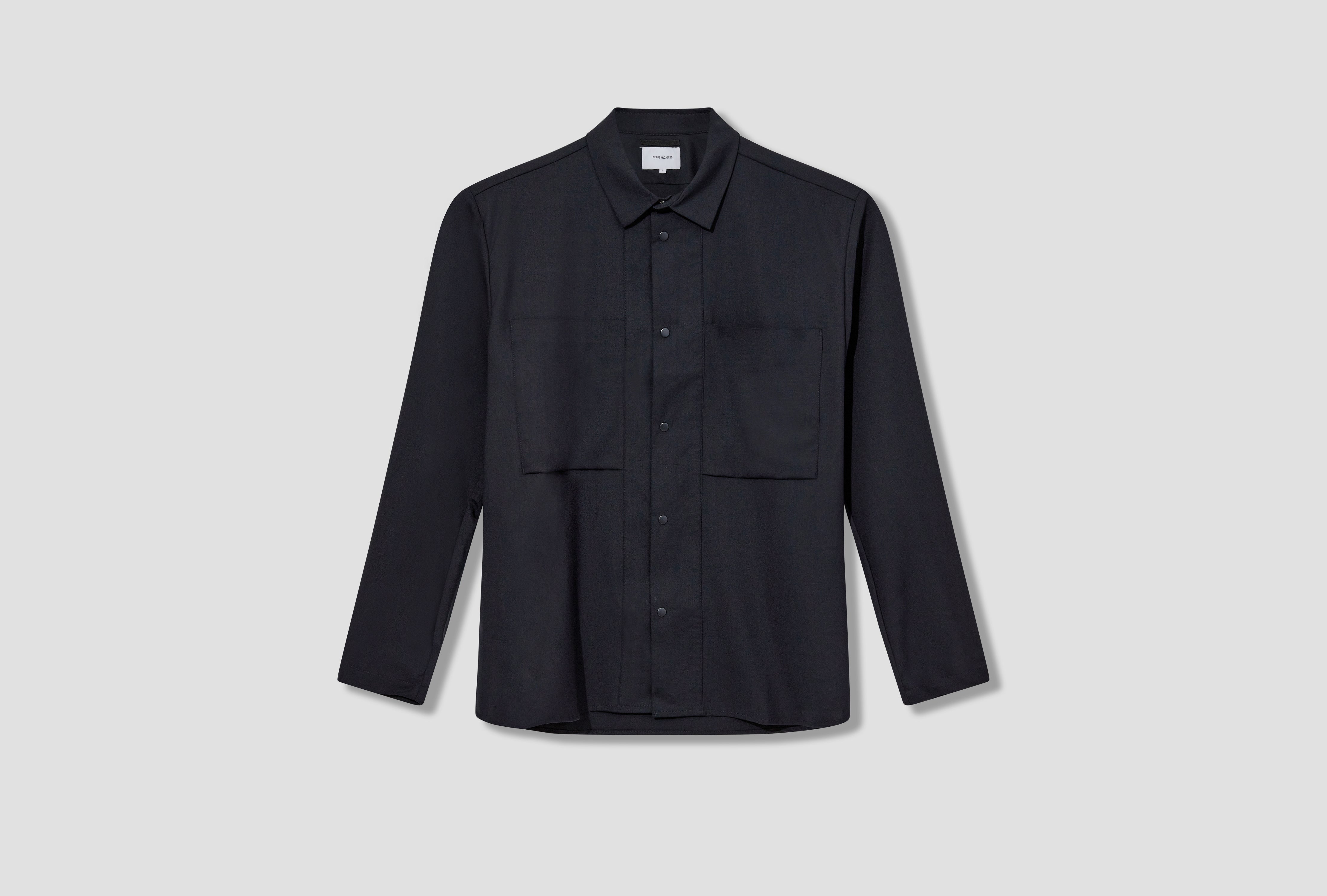 NORSE PROJECTS JENS CORDURA TECH WOOL OVERSHIRT N50-0229 Navy