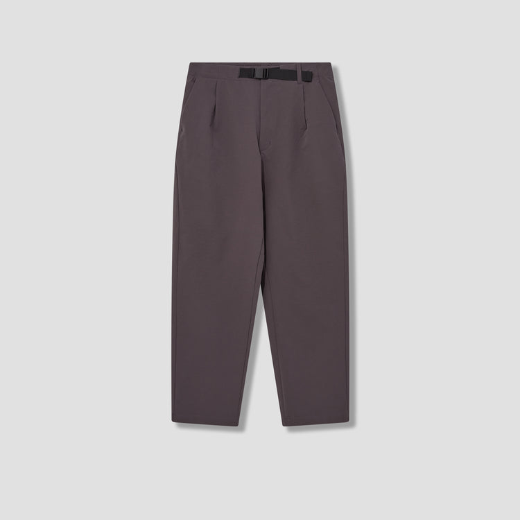ONE TUCK TAPERED STRETCH PANTS GL73172 Charcoal