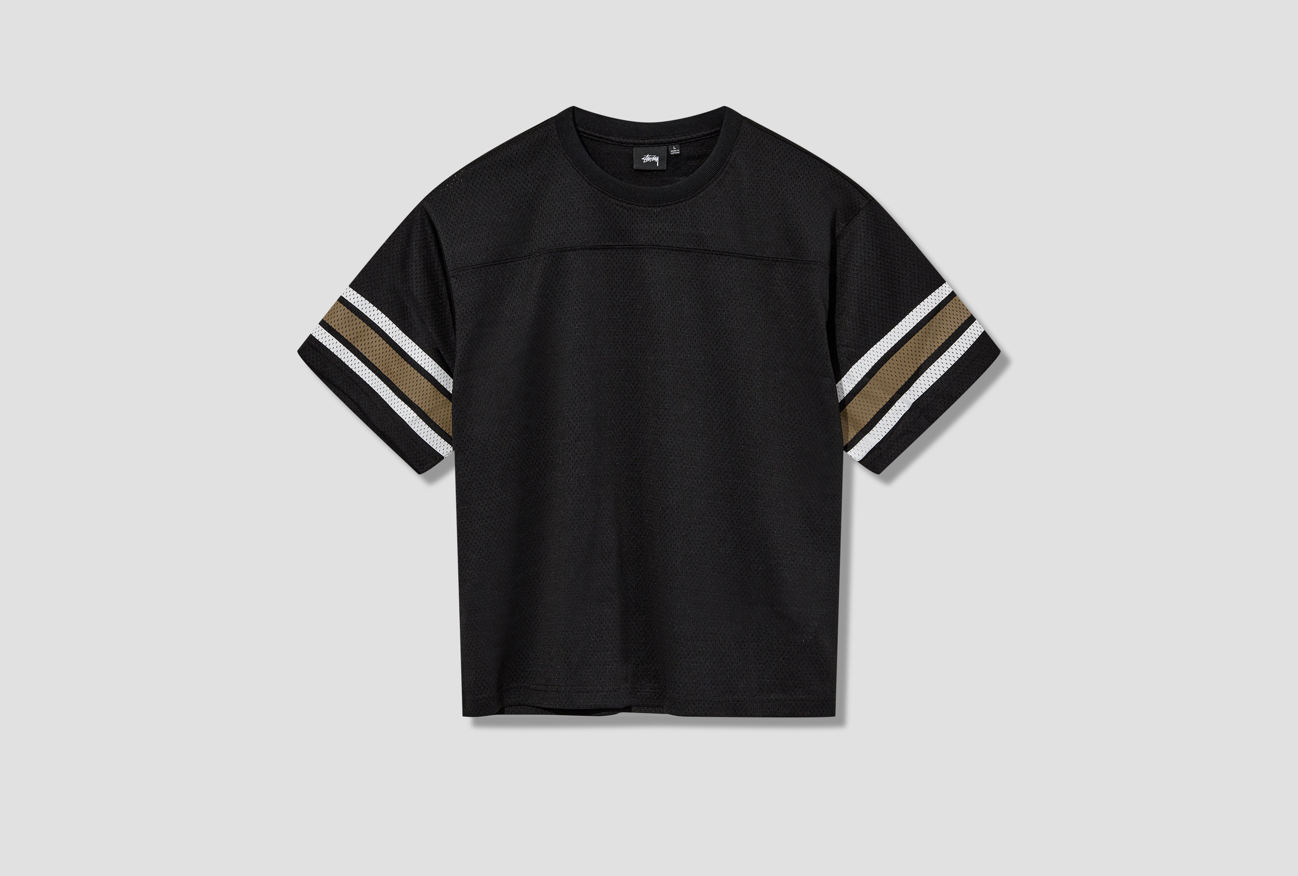 STÜSSY SURFMAN MESH FOOTBALL JERSEY T-SHIRT 1140332 Black – HARRESØ