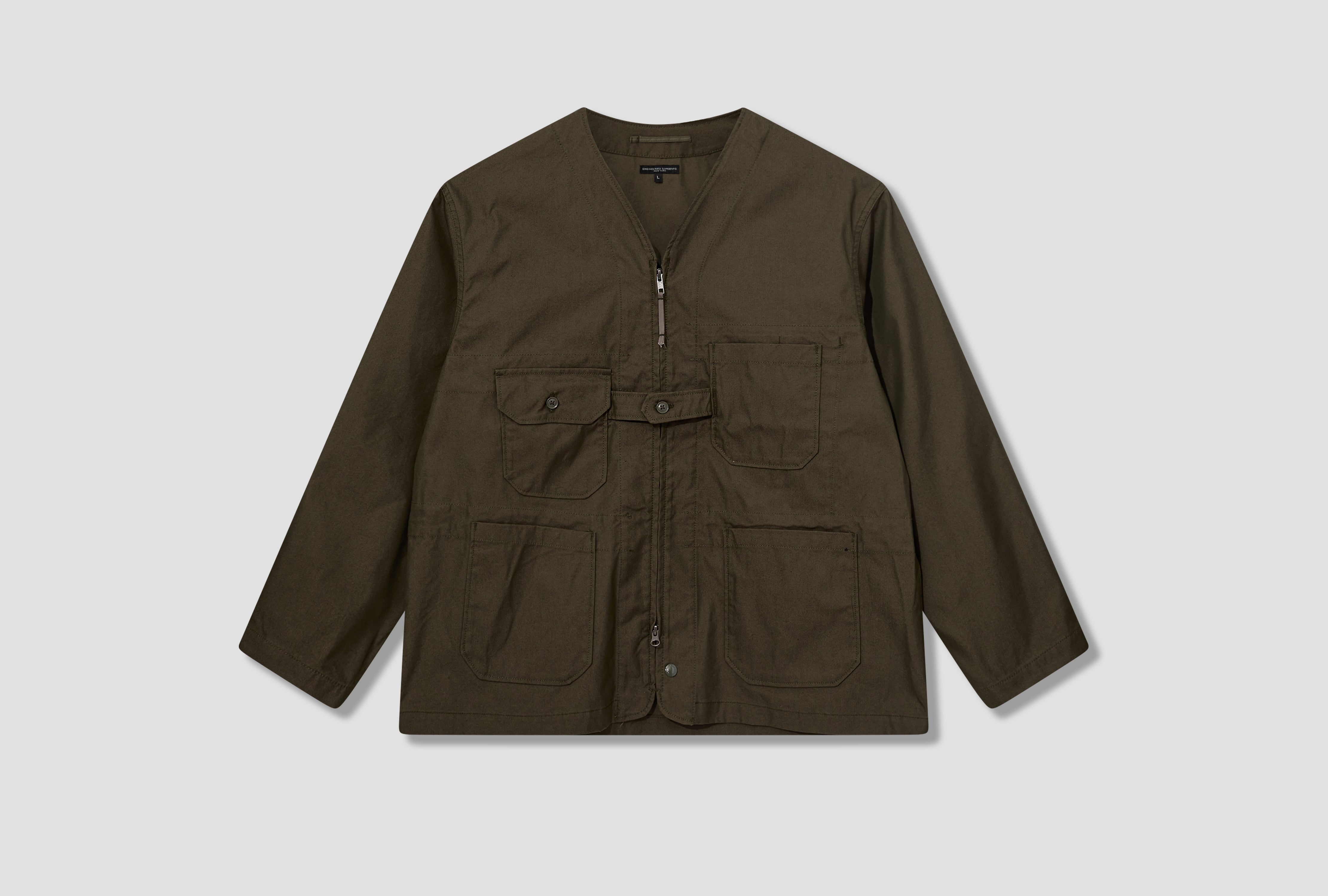 SHOOTING JACKET - OLIVE CP WEATHER POPLIN EU001 / 23F1D061