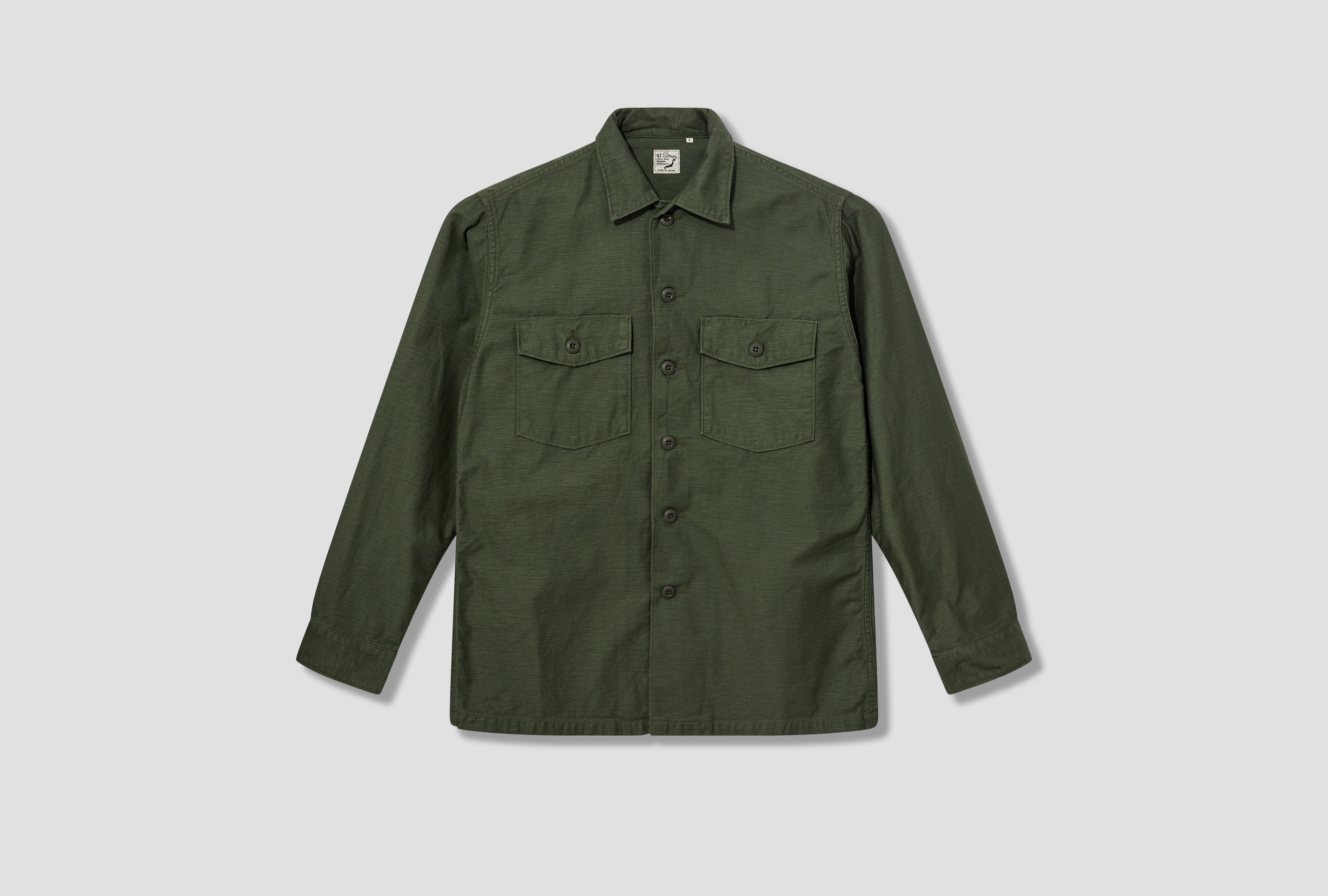 Army fatigue 2024 dress shirt